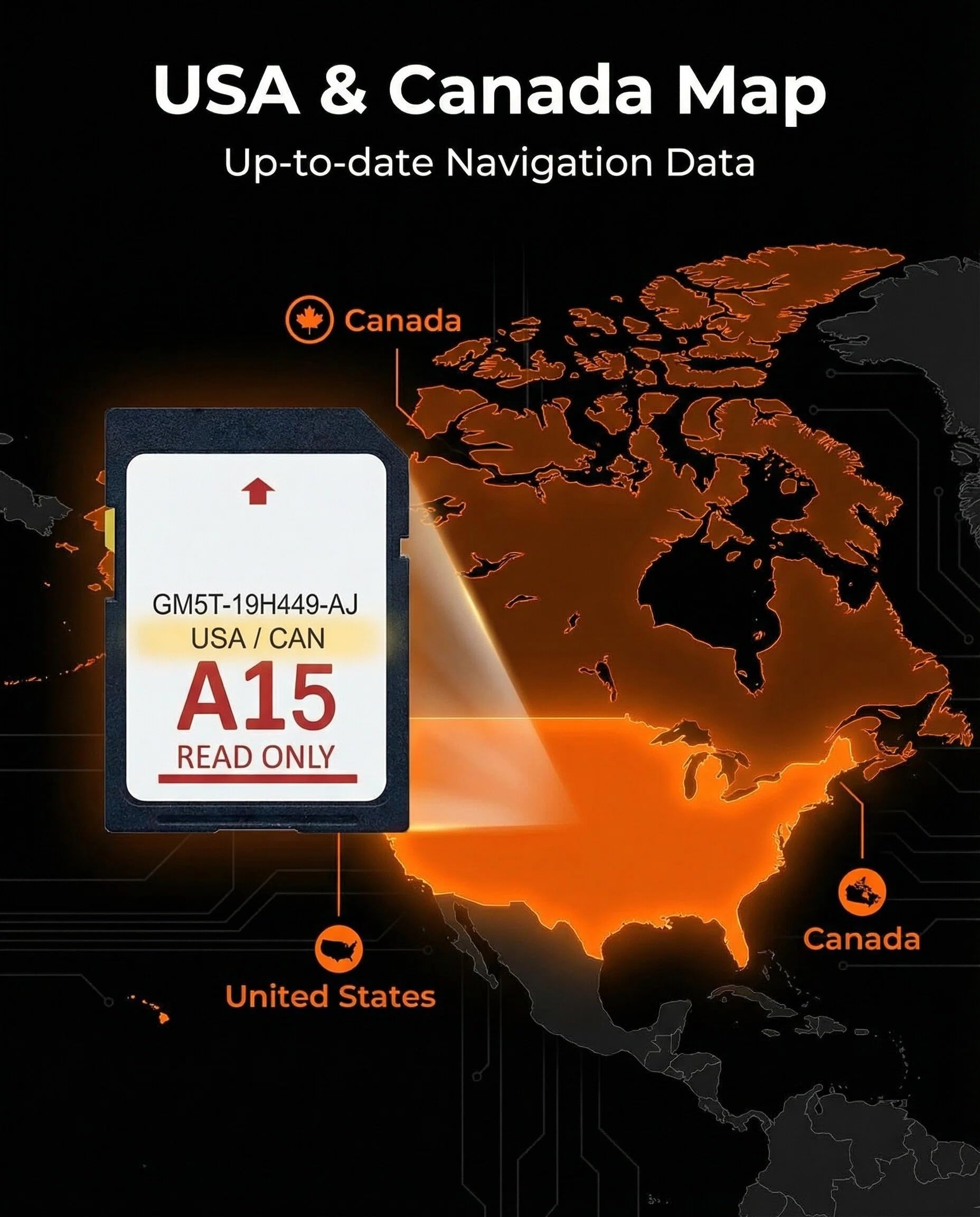 Latest Navigation SD Card A15 Compatible With Ford/Lincoln, Sync