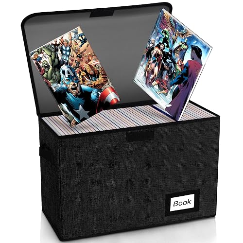 Comic Book Storage Box 15.8" X 7.8" X 11.8", Collapsible