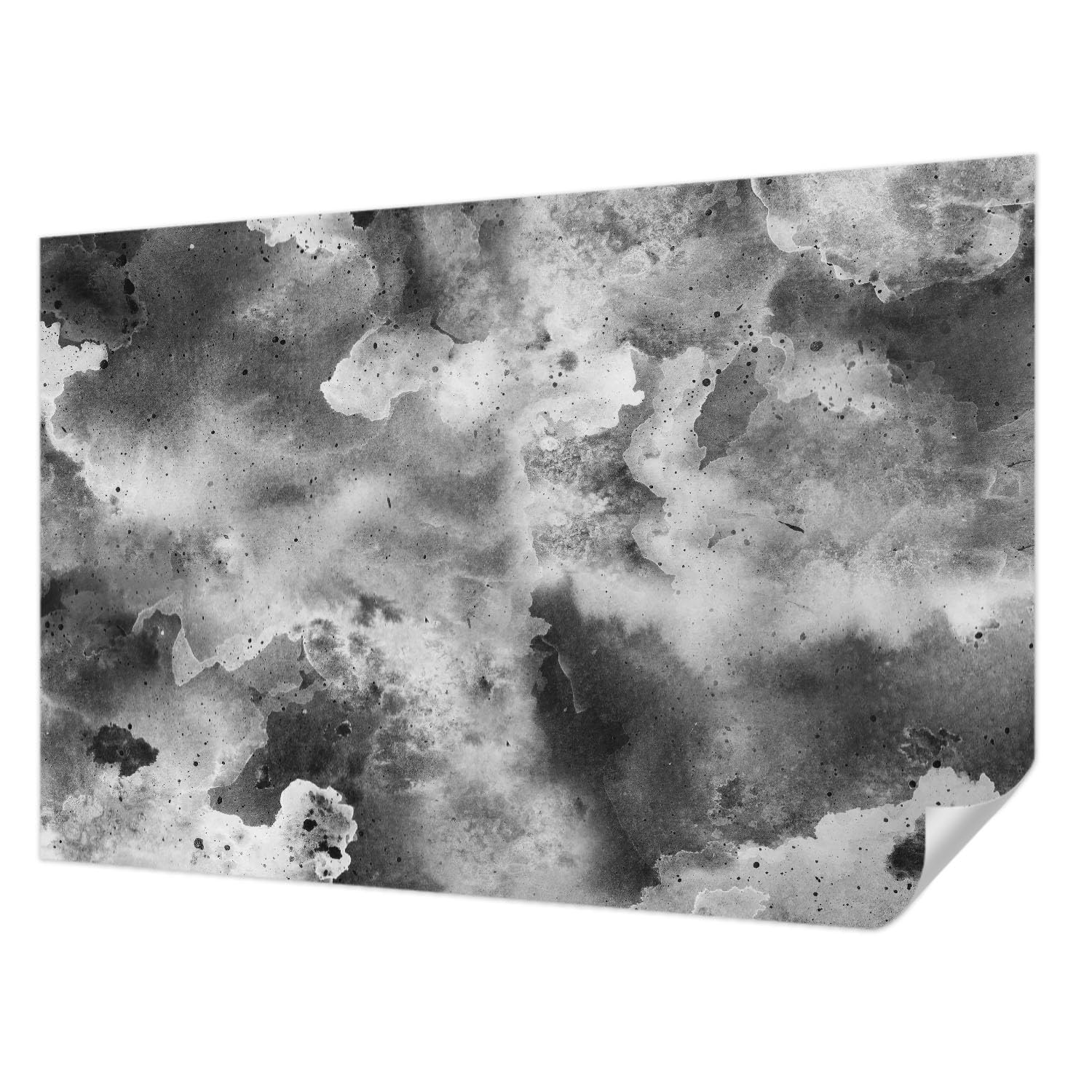 Papier peint adhésif gris nuages Tulup 104x70 cm pour décoration de salon et chambre