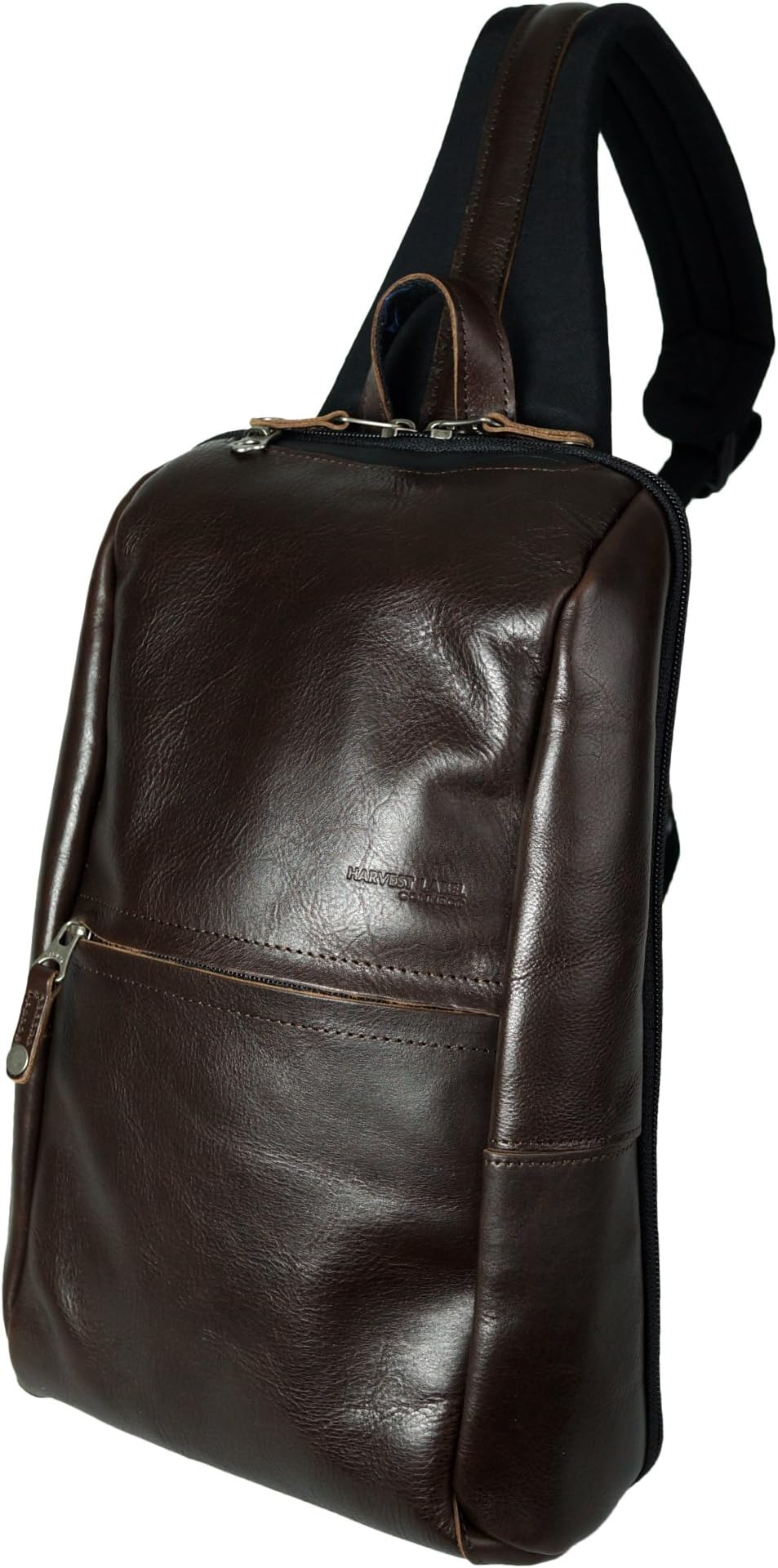 Harvest Label Leather Venue Sling Pack Tablet Bag - Brown