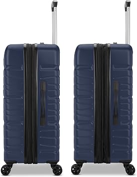 Samsonite Evolve SE Hardside Expandable Luggage with Spinners, Classic Navy, 2PC SET (Carry-on/Medium)