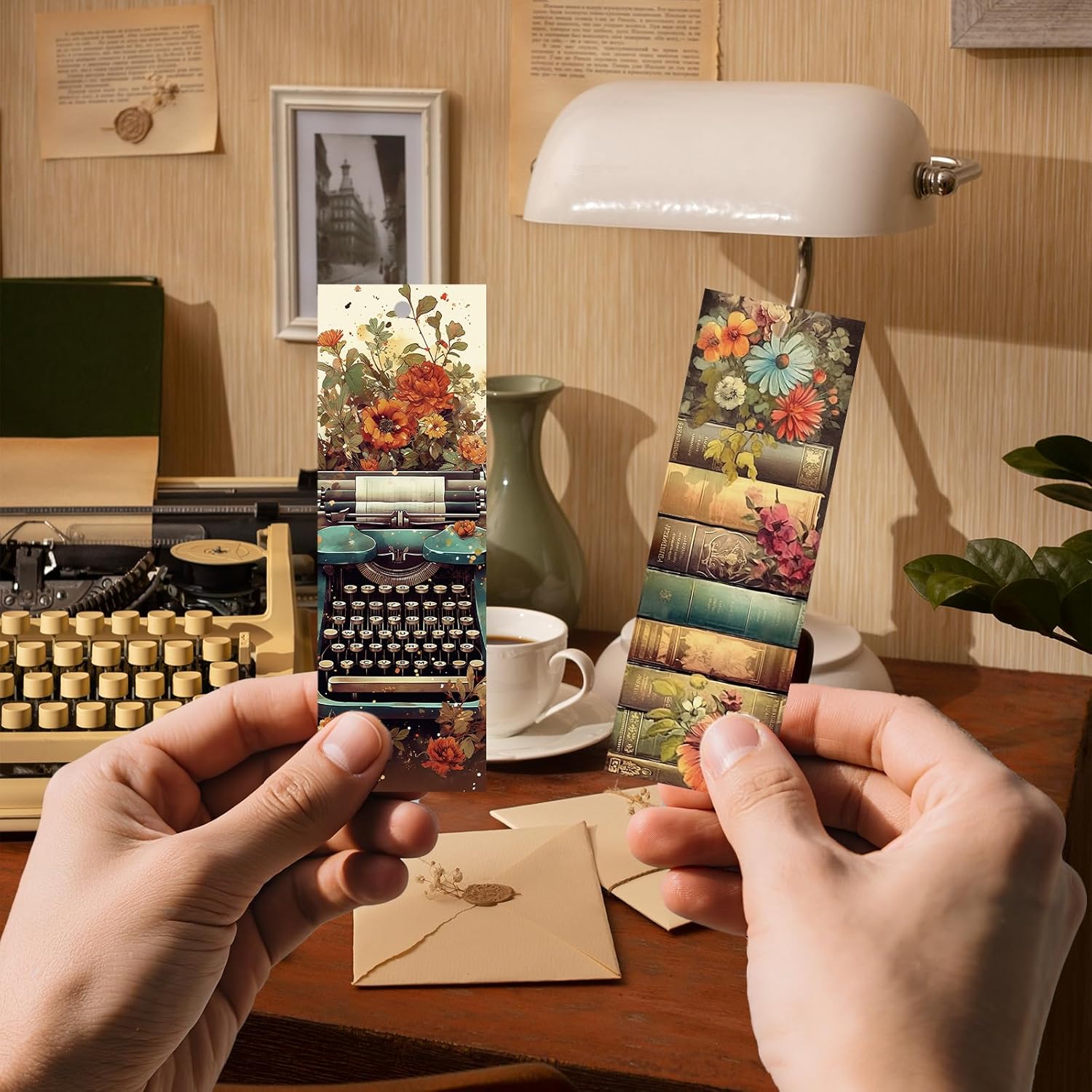 Vintage Book Bulk Bookmark, 100 Pcs Cottagecore Floral Books Bulk Paper Bookmarks for Women, Retro Bookmark with Tassels Gift for Kids Reading Lovers Teacher Students - Image 4