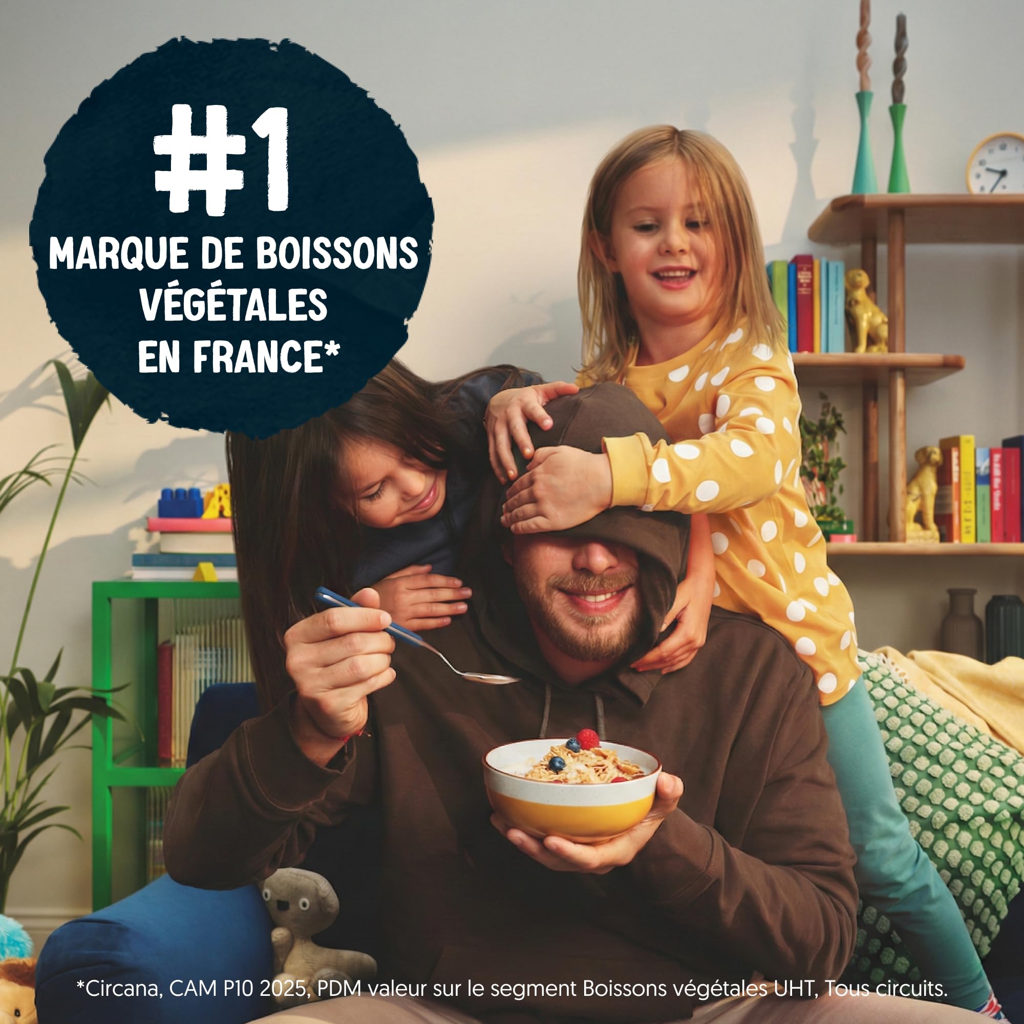 Alpro - Boisson végétale - Soja protéine goût chocolat- 1L- Lot de 8x1L
