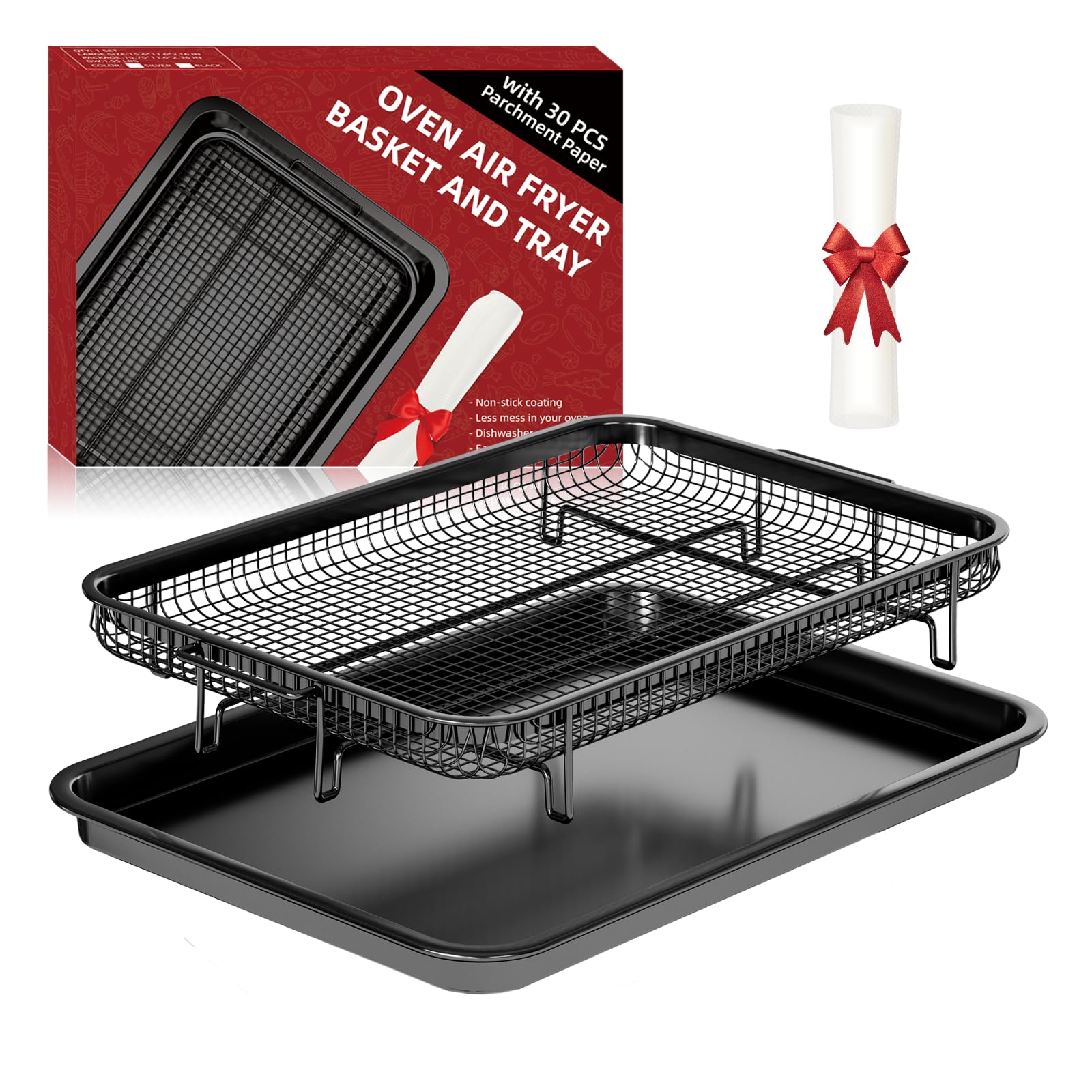 THORSES Non-Stick Stainless Steel Air Fryer Basket