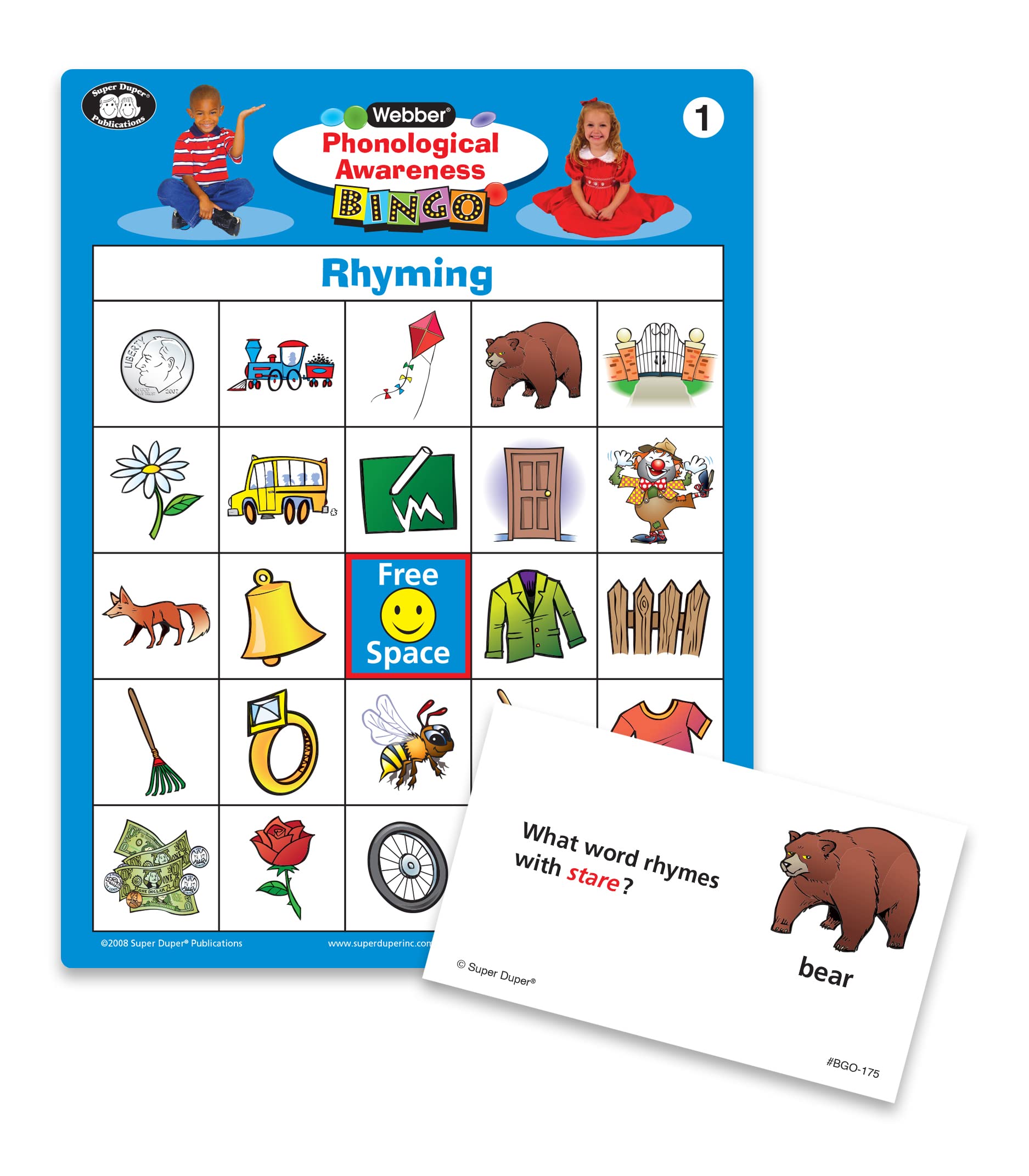 Amazon.com: Super Duper Publications | Phonological Awareness Pre-Reading &  Reading Bingo Game | Educational Learning Resource for Children : Toys &  Games