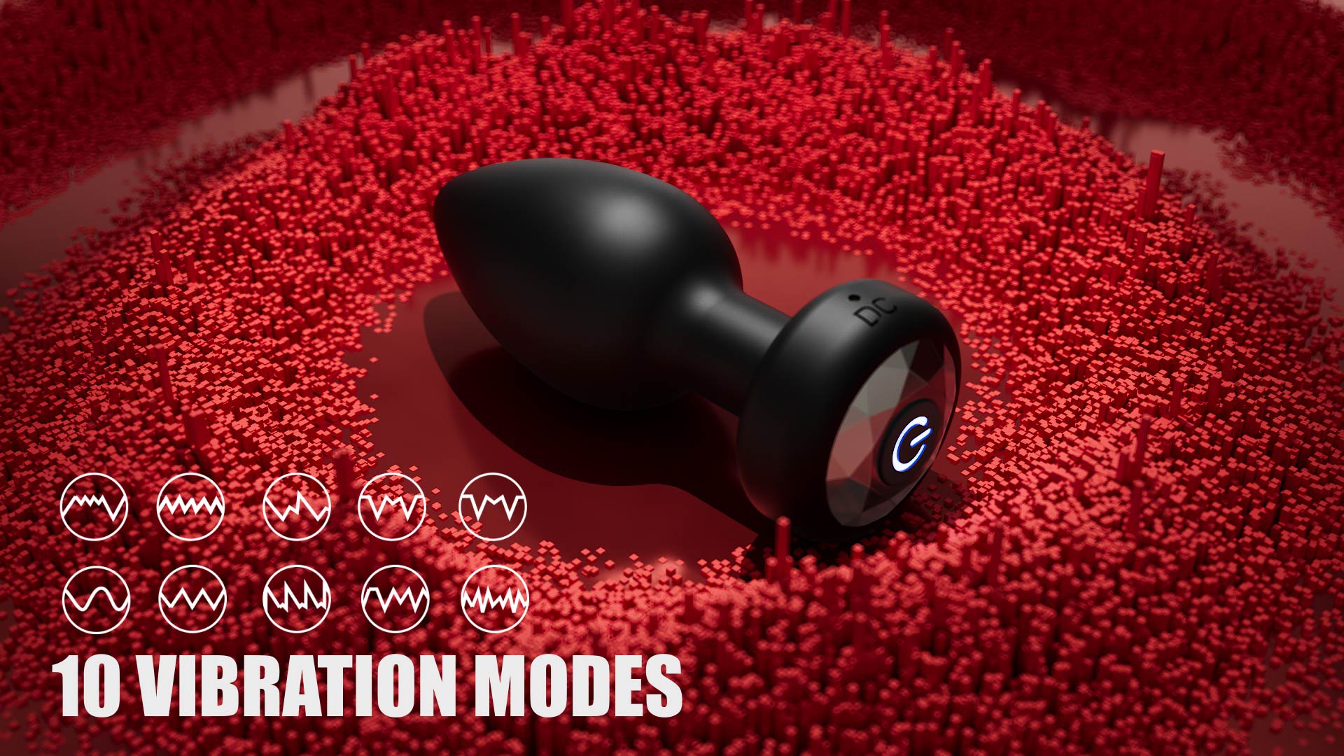 how to turn off ringer and vibrate on iphone Ass Sation Remote Vibrating Butt Plug Black main image 0