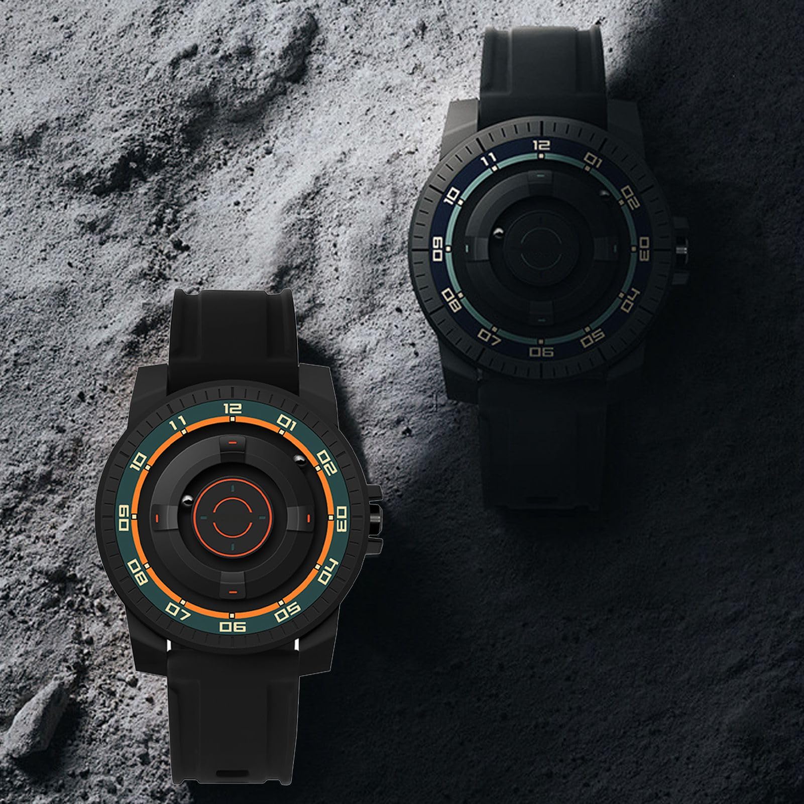 Orologio con Sospensione Magnetica, Orologio da Polso Al Quarzo Unisex Resistente All'acqua, Orologi Futuristici con Display del Tempo con Cuscinetti a Sfera, Orologi