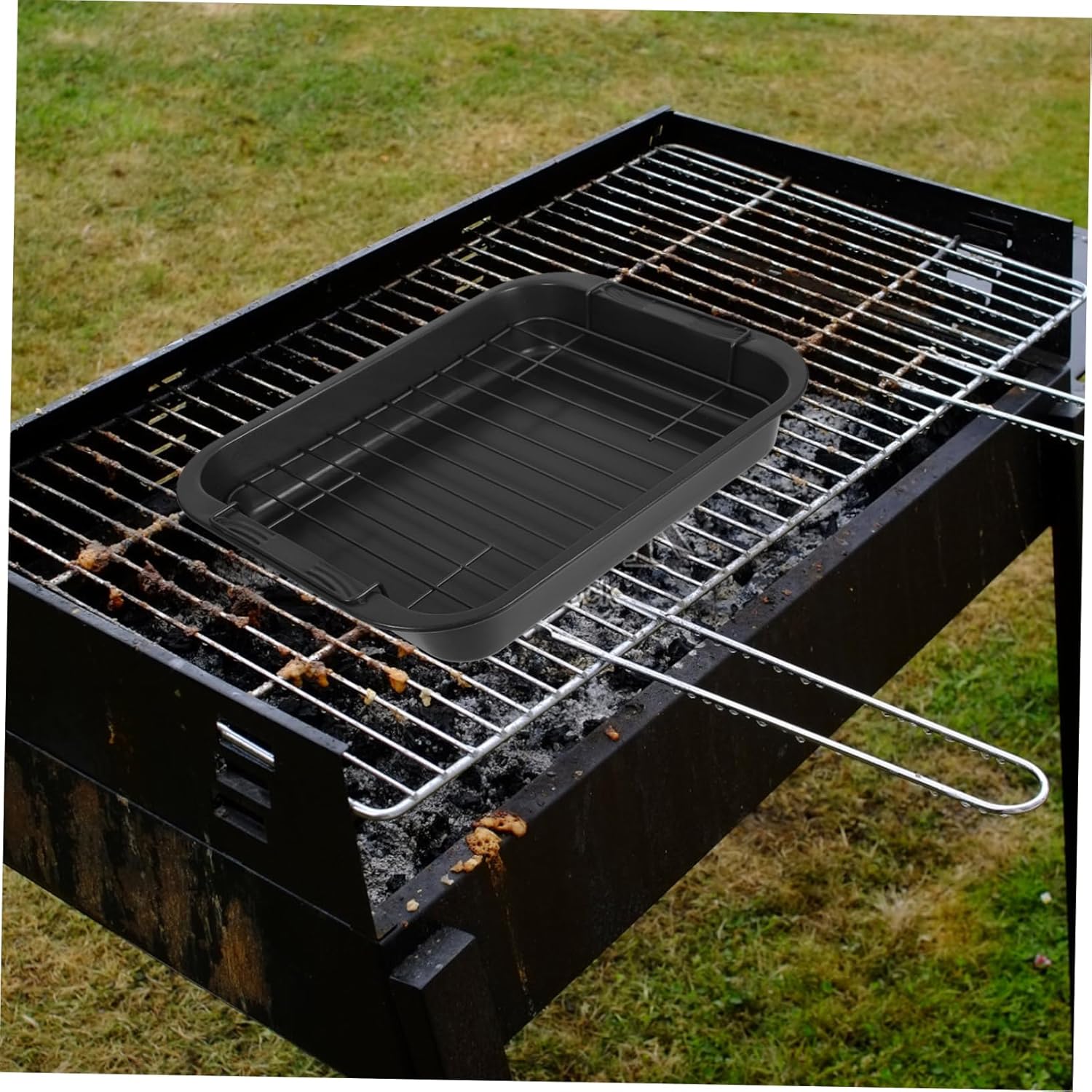 KICHOUSE Baking Tray Deep Oven Tray Rectangle Cake Pan Non-stick for Home Commercial Use