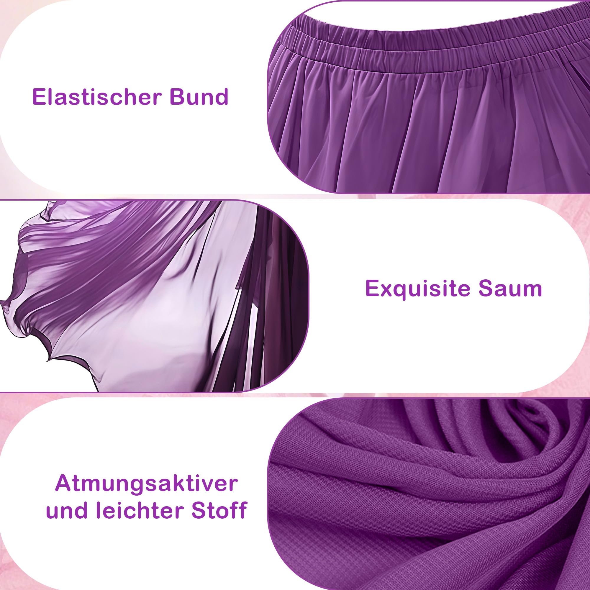 Bauchtanz Rock Damen Bauchtanz Kostüm Tänzerin Chiffon Röck Swing Langer Rock Festival Performance Kleidung