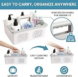 KMV Dorm Room Portable Shower Caddy – Six-zone adjustable storage