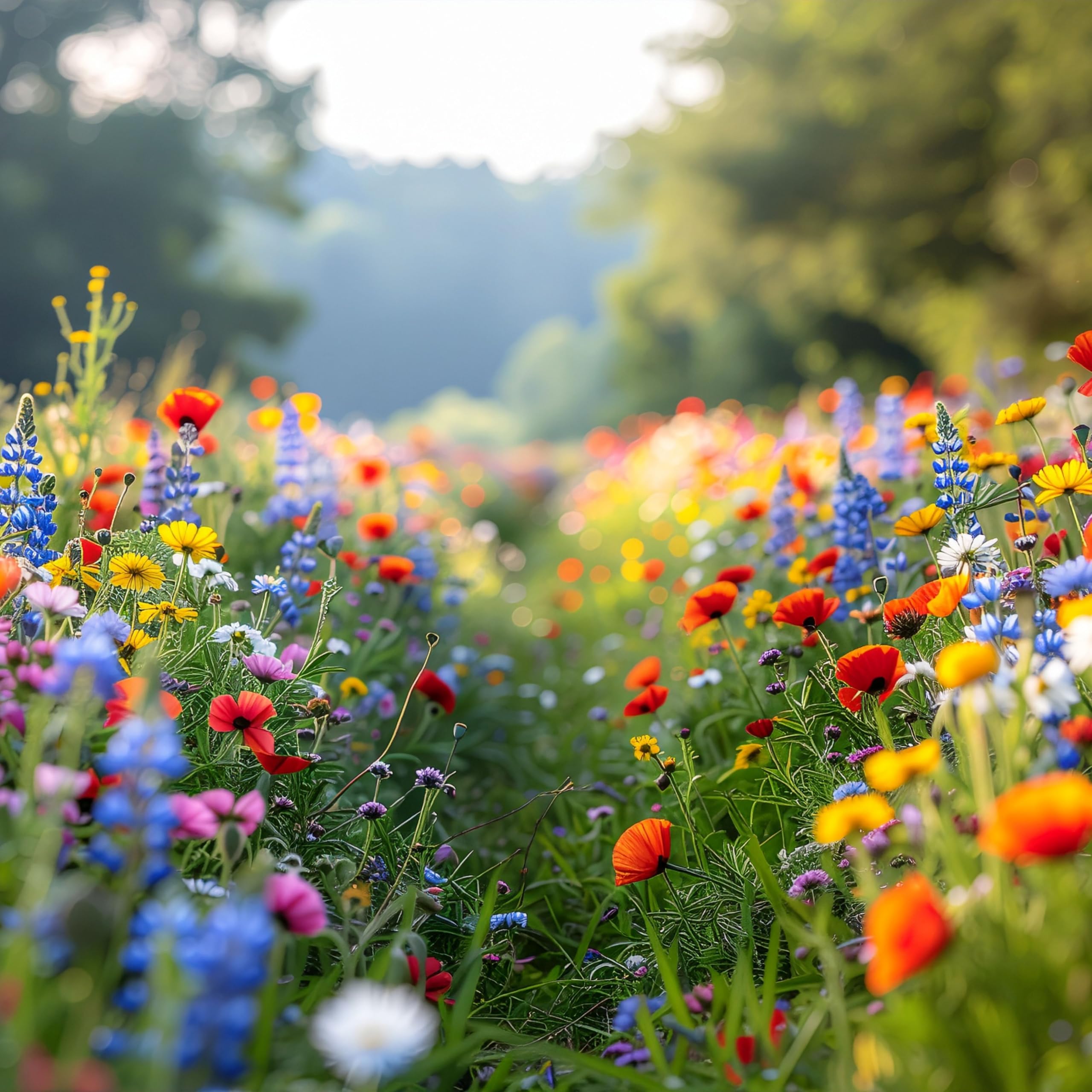 Blumenwiese mit Keimgarantie als Wildkräuter Mischung fünfjährige Bienenweide, insektenfreundlicher Garten mehrjährige winterharte Blühwiese für Bienen & Hummeln (250qm)