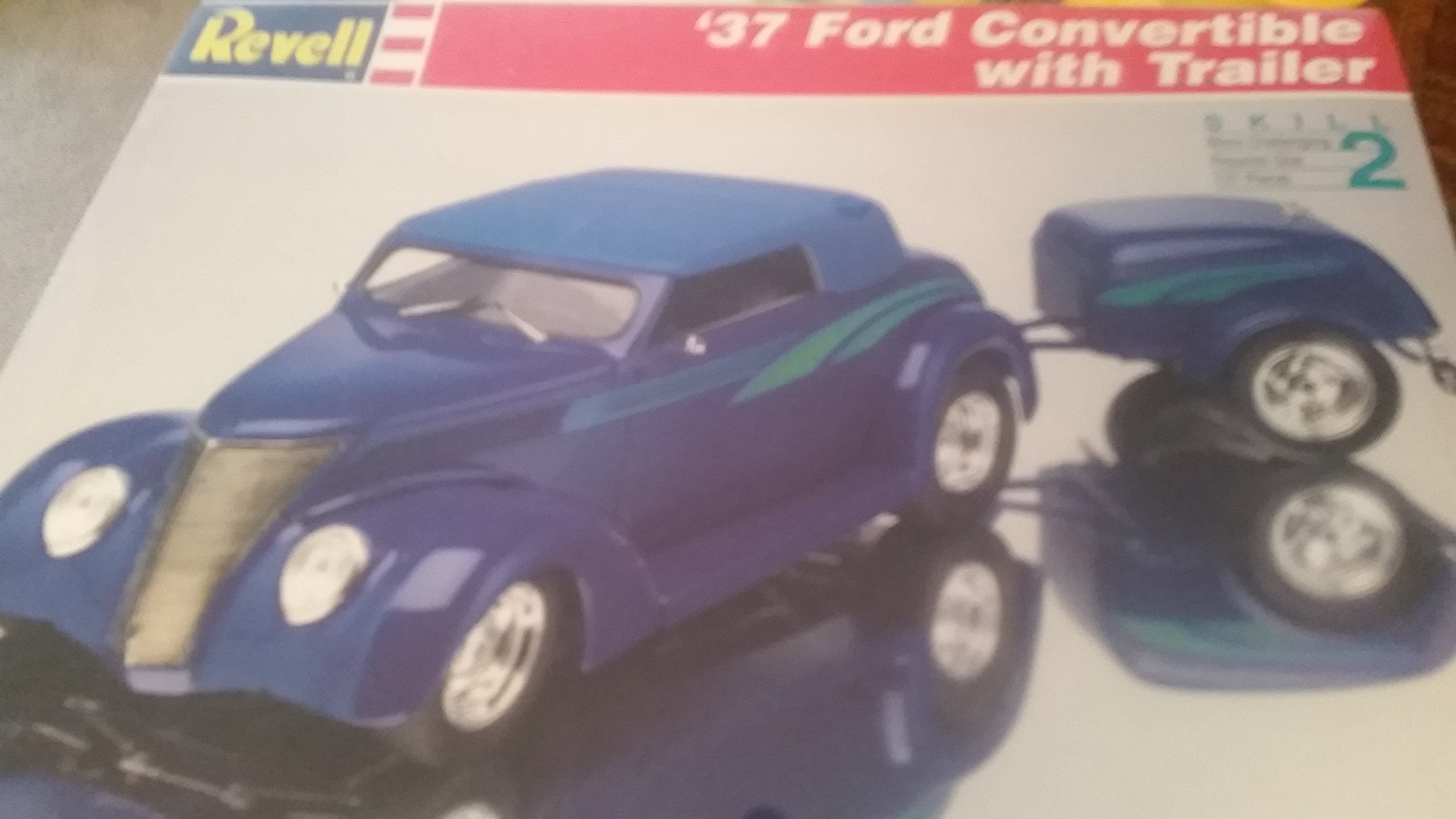 自動車 Revell 37 FORD Convertible With Trailer REVELL '37 FORD CONVERTIBLE WITH TRAILER 