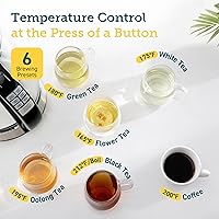 Vista 2 de COSORI - Hervidor eléctrico con control de temperatura de 1.7L, tetera eléctrica y caldera de agua caliente con mantenimiento de calor de 60