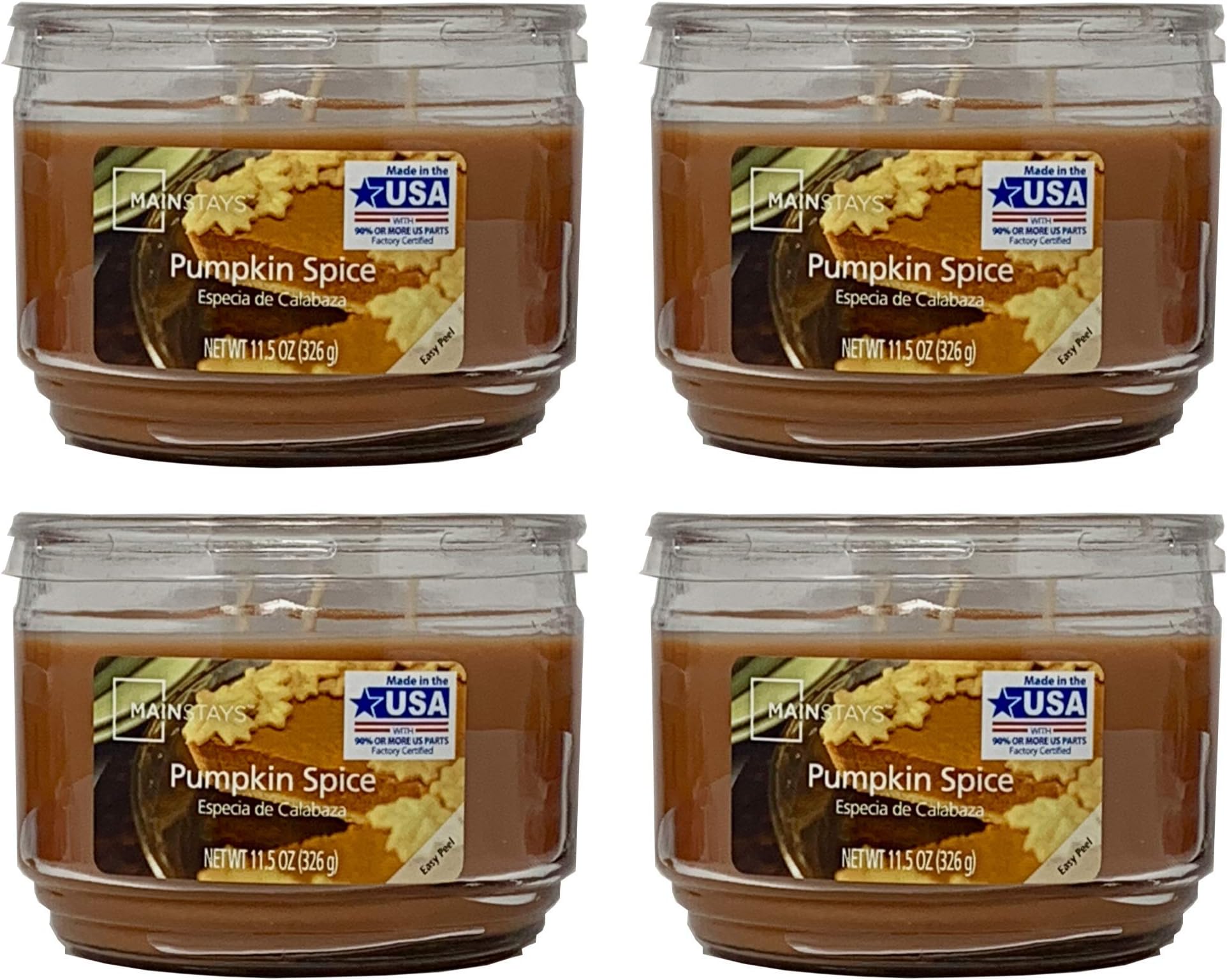 11.5oz Scented Candle, Pumpkin Spice 4-pack