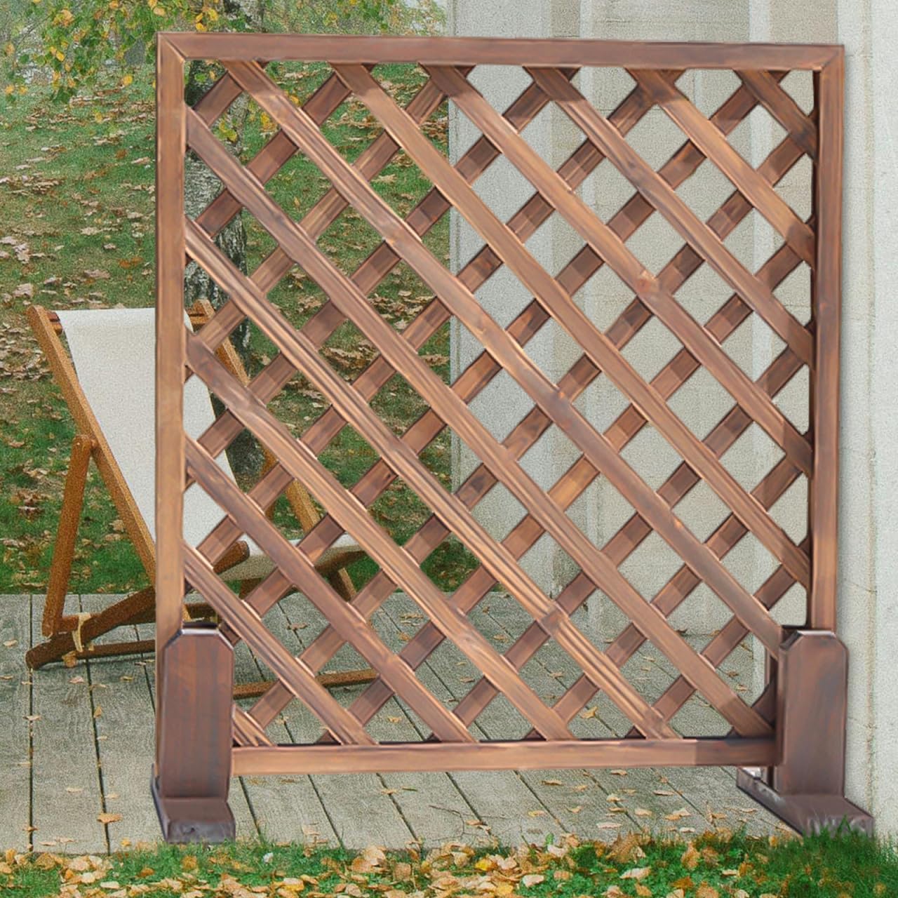 Cabilock Solid Wood Screen Base for Room Divider Panel Wooden Partition Stand Support Feet Thickened Design for Home Decor Furniture Dividers