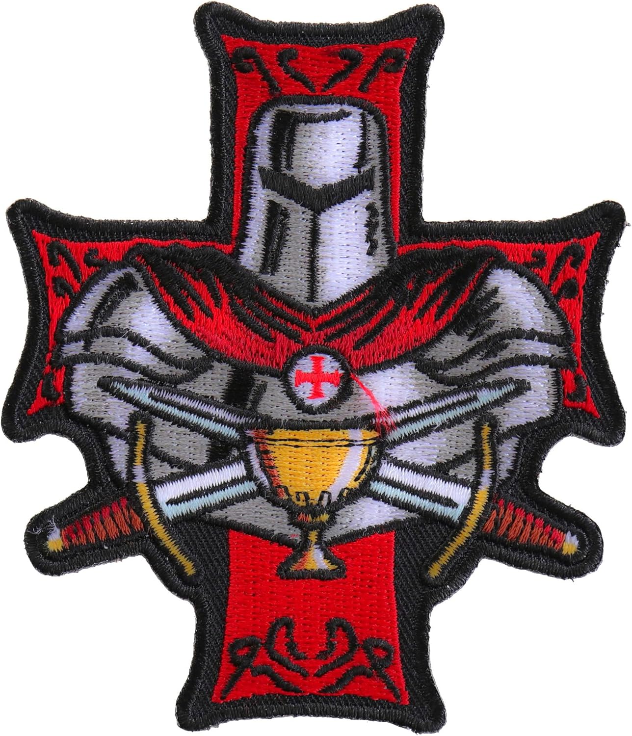 Knight Templar Holy Grail Patch, Large Christian Back Patches (PL5989)