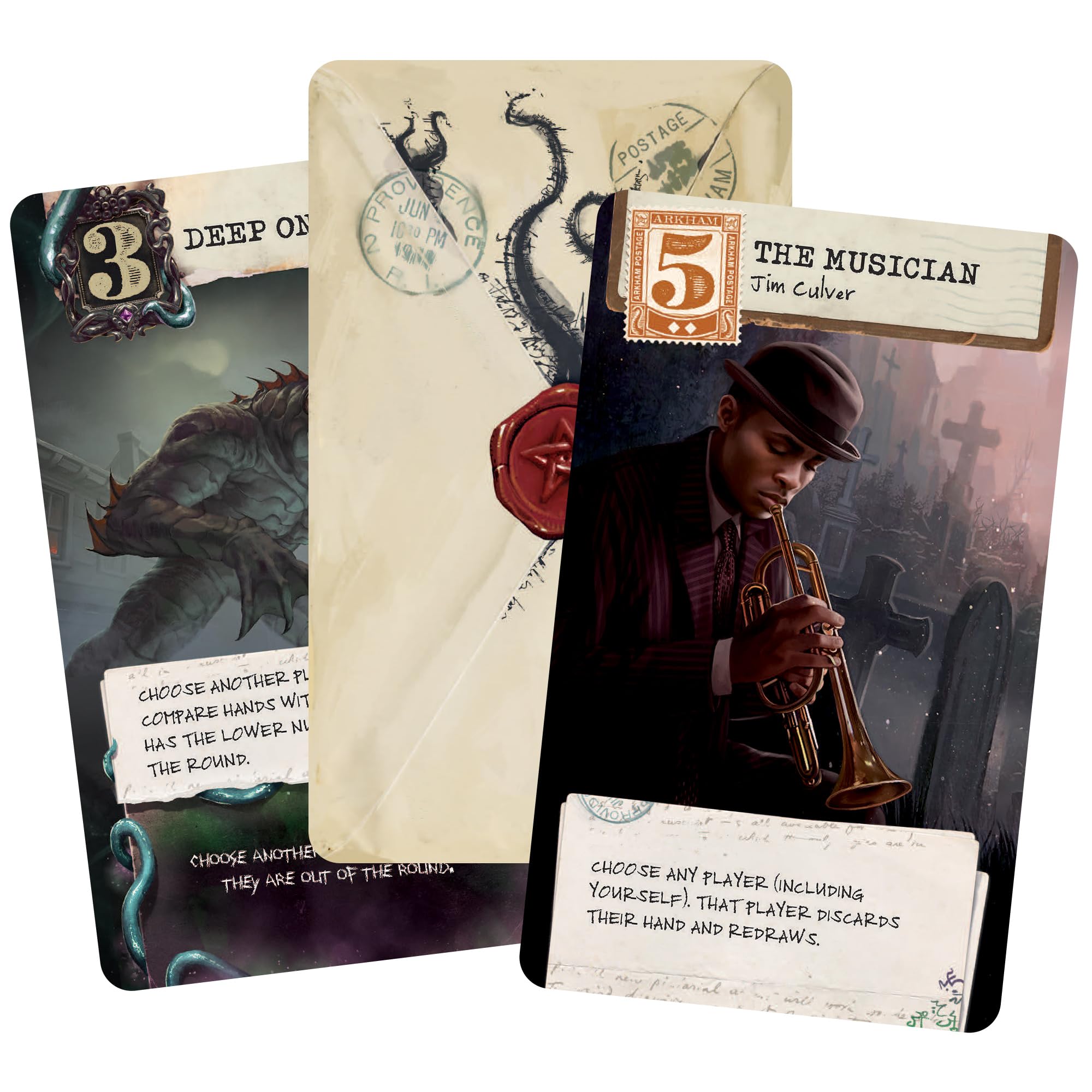 Amazon.com: Arkham Horror: Lovecraft Letter Card Game