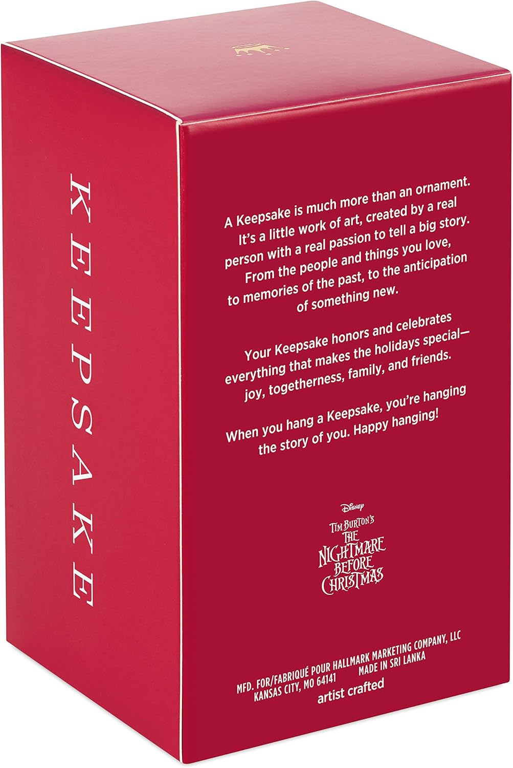 Hallmark Keepsake Disney Tim Burton's The Nightmare Before Christmas Pumpkin King Miniature Tree Topper, 4.14"