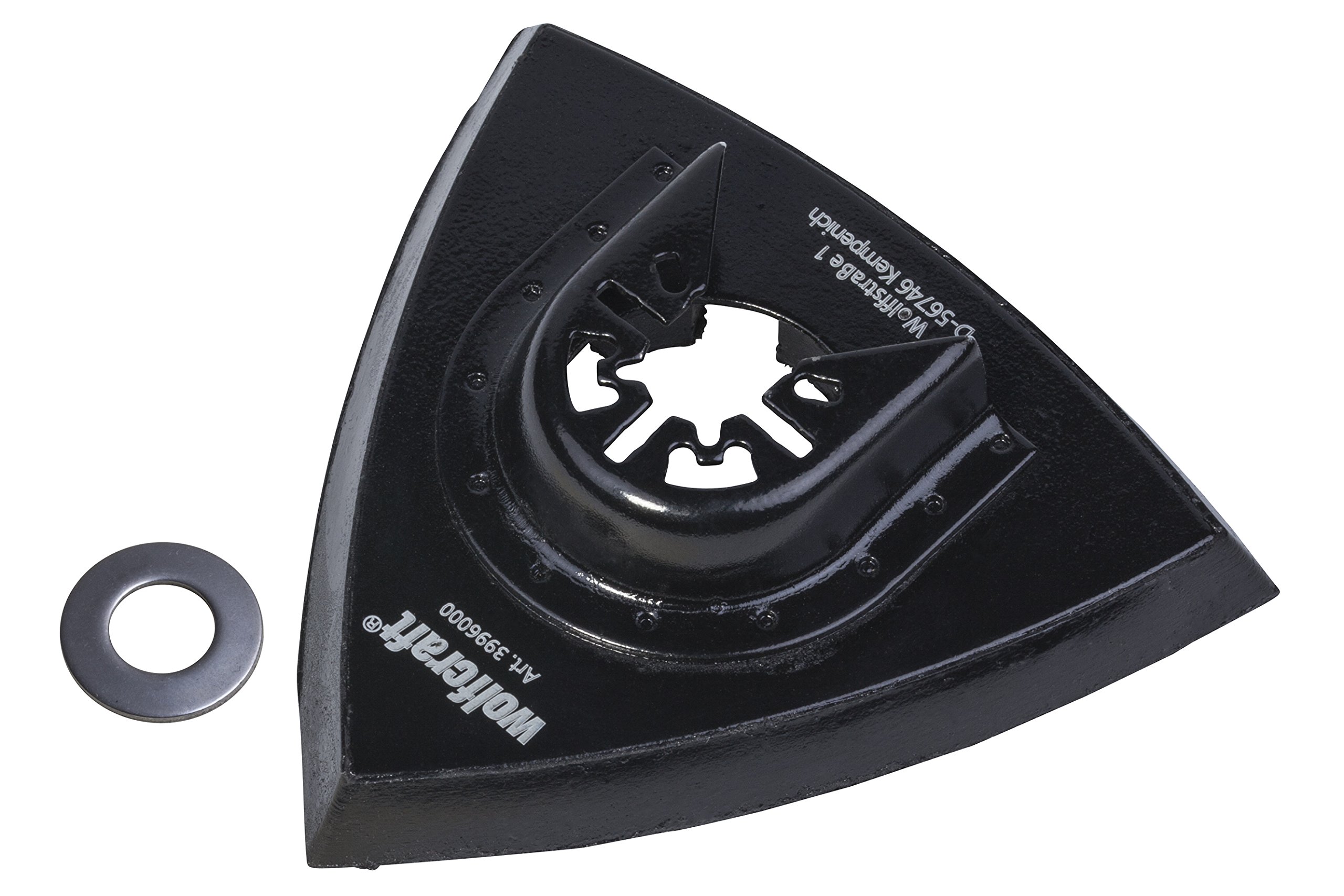 wolfcraft Piastra di levigatura velcrata per multifunzione "PRO", attacco universale I 3996000