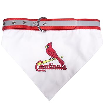 Pets First MLB Bandana - Saint Louis Cardinals Dog Bandana with Reflective Adjustable Dog Collar, Small