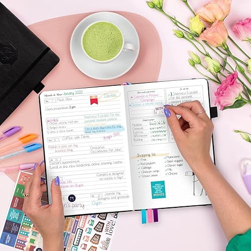 Miniatura 6 de GoGirl Agenda y organizador para mujer  Agenda semanal tamaño A5, diario de objetivos y agenda para mejorar la gestión del tiempo, la productividad