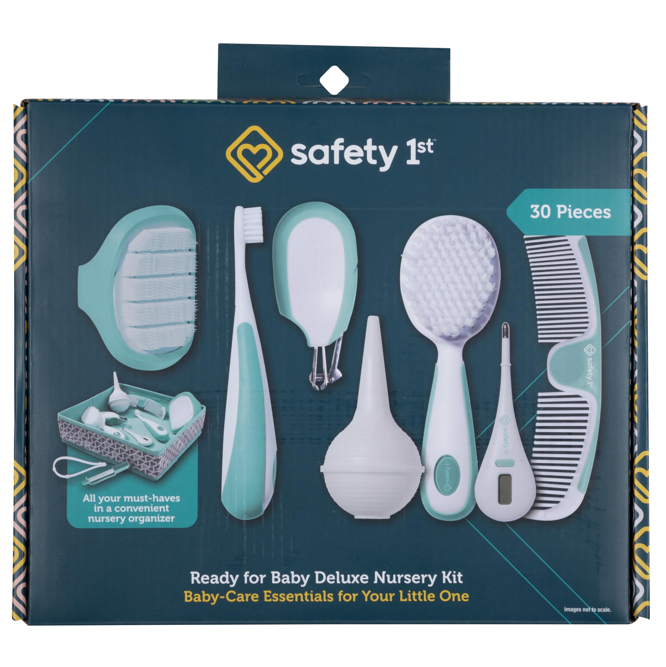 Safety 1st Kit de Cuidado de la Salud y el Cuidado de la guardería, pirámides Aguamarina, Talla única, Pyramids Aqua, Talla única