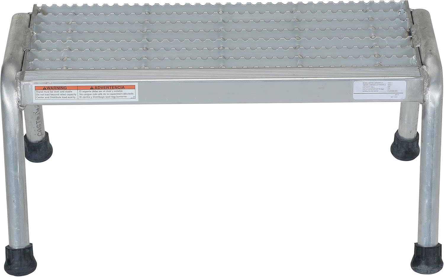 Aluminum 1 Step Stand .5K Silver