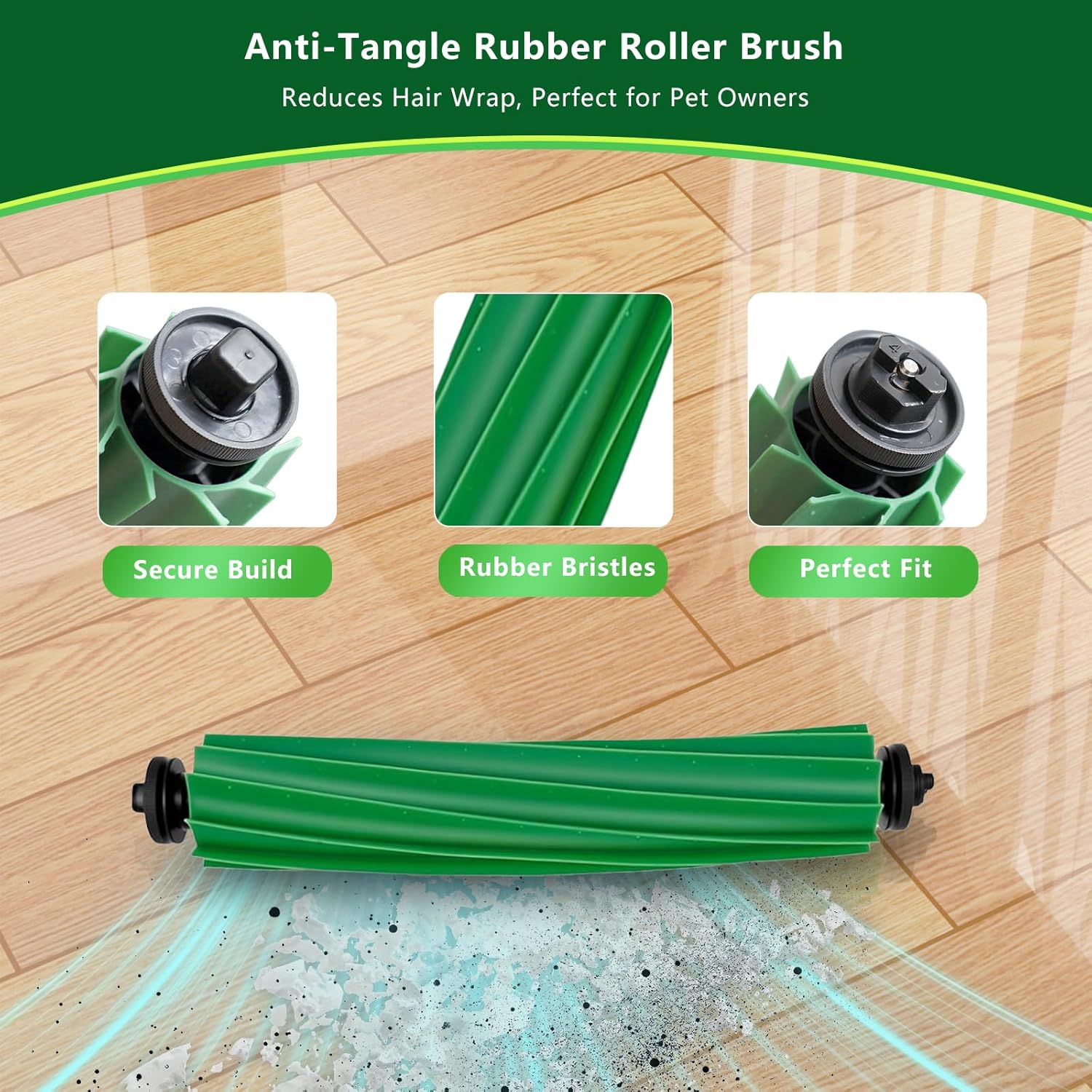 23PCS Replacement Parts Kit for iRobot Roomba Plus 505/405 Combo Robot Vacuum, Includes 2 Roller Brushes, 4 Mop Pads, 4 HEPA Filters, 6 Side Brushes, 6 Vacuum Bags, 1 Cleaning Tool