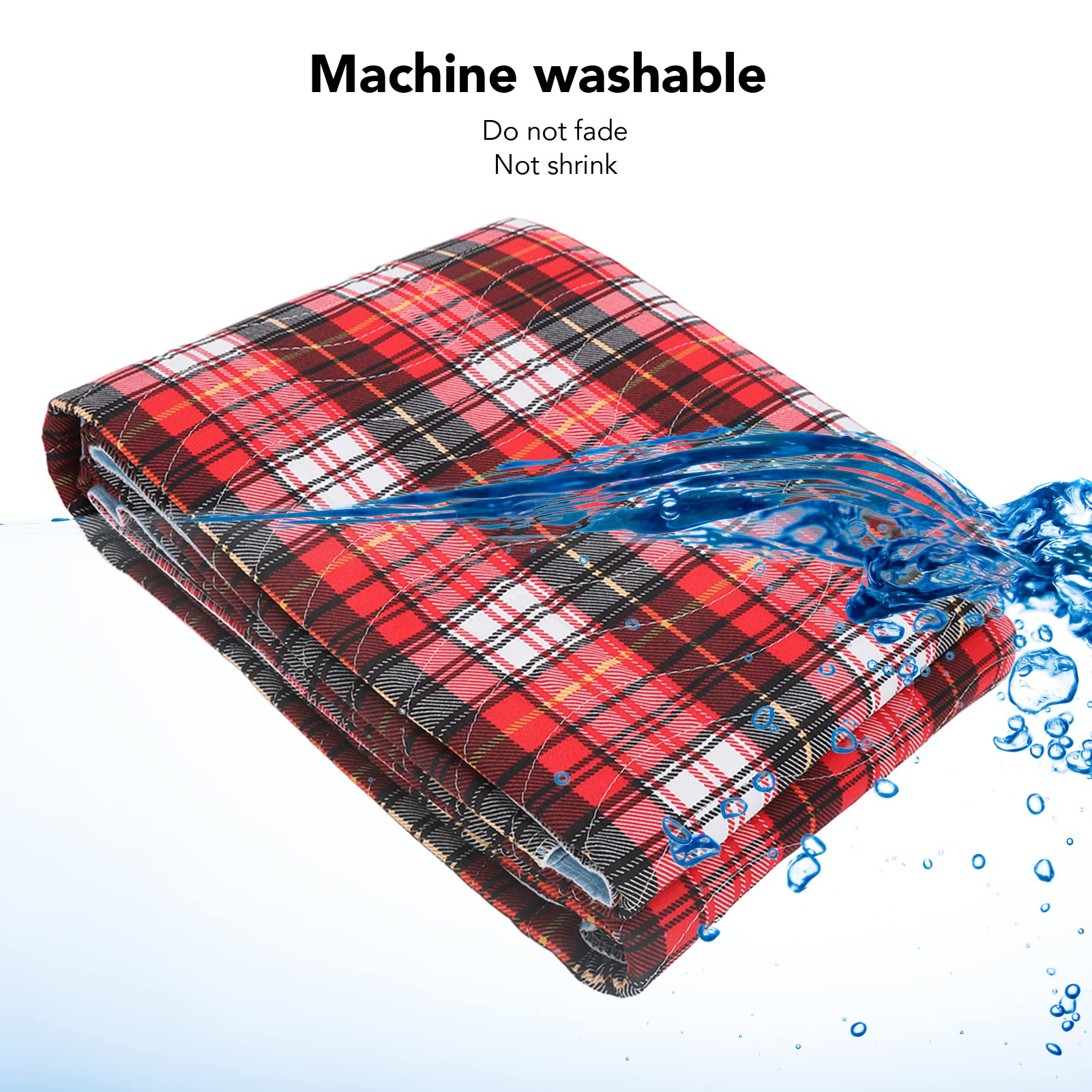 Ultrachłonna, Bawełniana Podkładka na Mocz Wielokrotnego Użytku dla Osób Niepełnosprawnych, Wodoodporna Podkładka dla Pacjentów Pooperacyjnych (180*200)