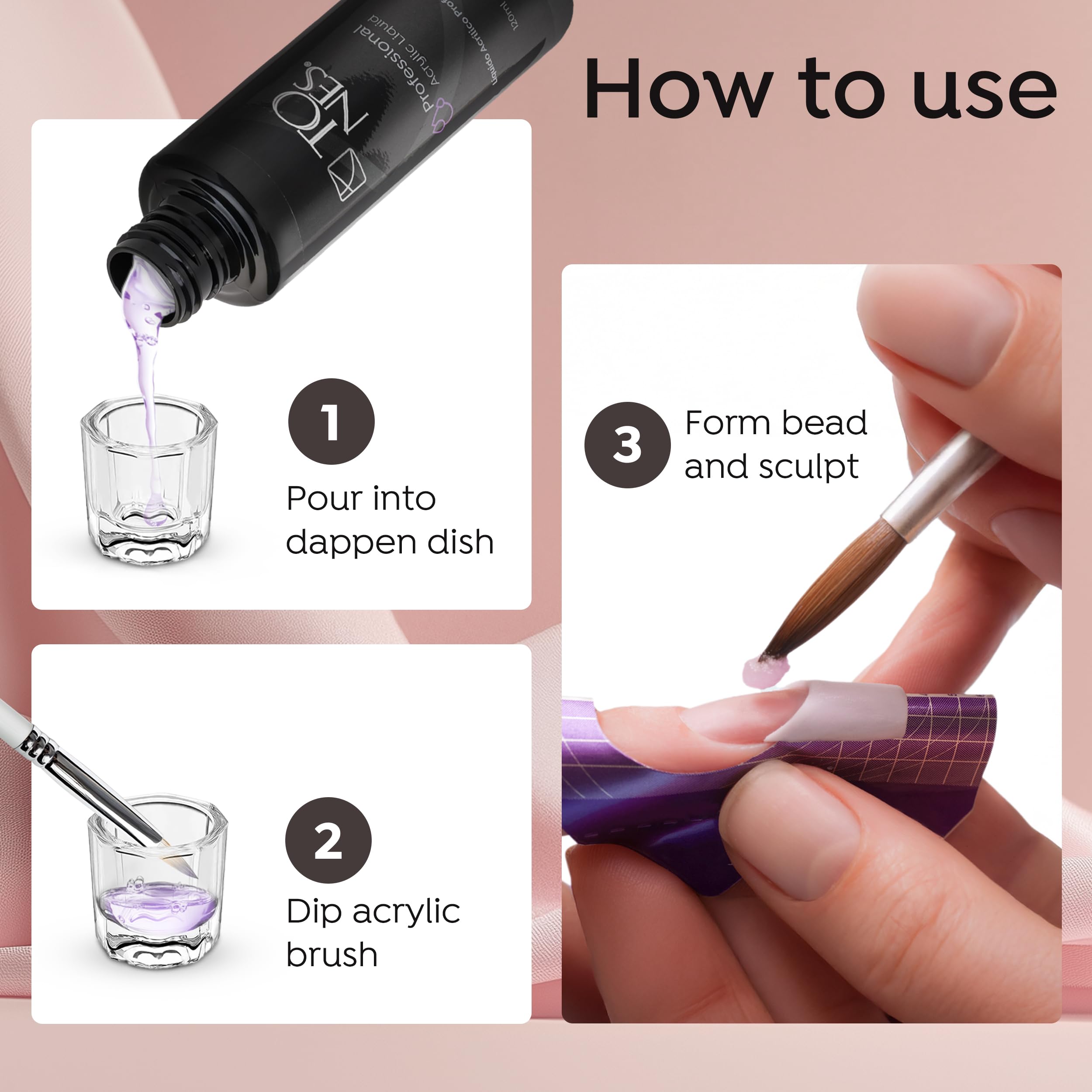 Tones EMA Acrylic Nail Monomer - MMA-Free, Non-Yellowing Formula