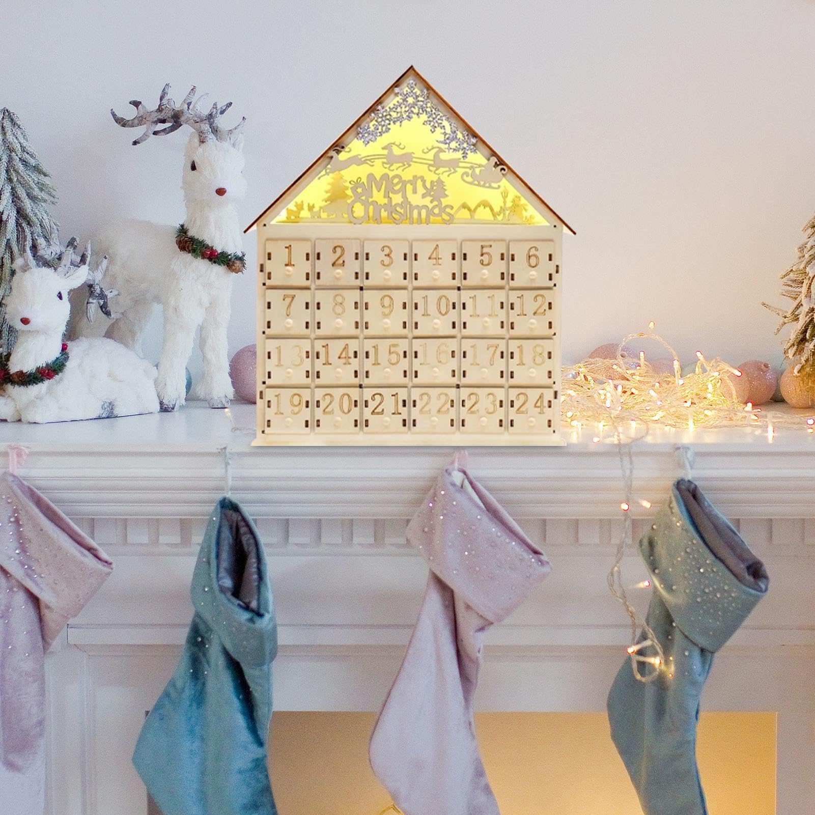 Adventskalender-Box, Weihnachtskalender-Countdown | 24-Tage