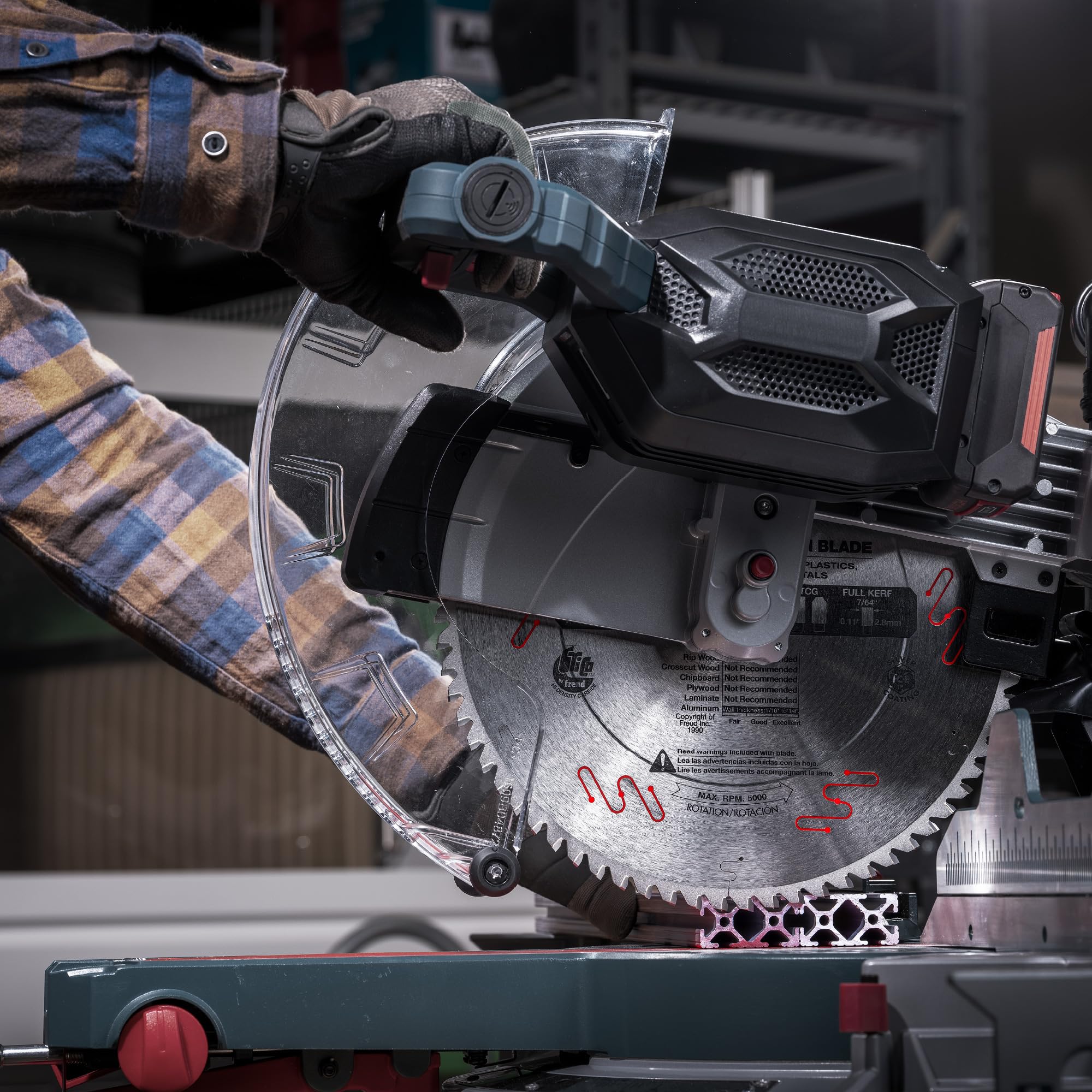 Freud LU89M014: 14" Thick Stock Aluminum Metal Blade - Circular Saw Blades  - Amazon.com