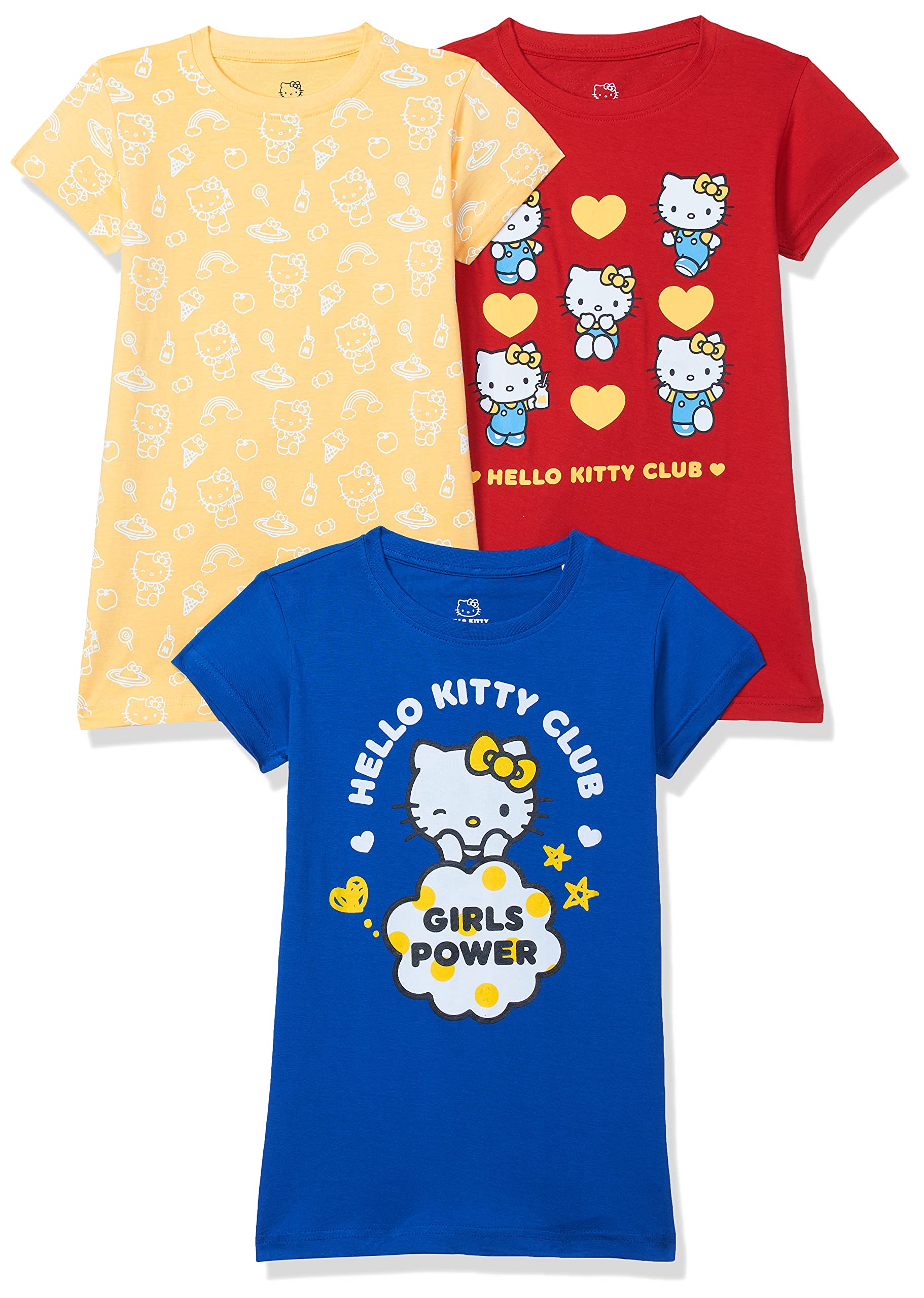 Joshua Tree Girl's Cotton Knee-Long Dresses (Pack of 3)