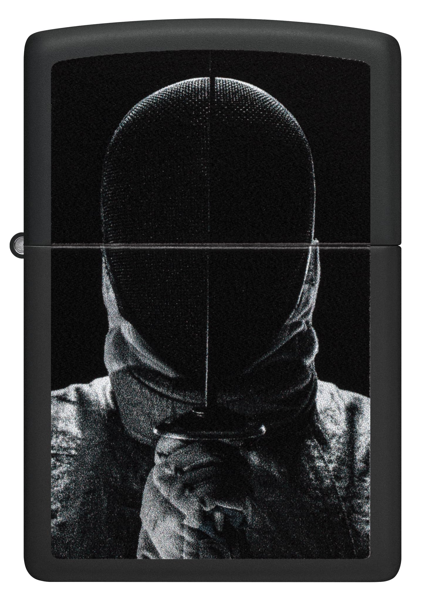 Zippo Sturmfeuerzeug - Fencing, Black Matte, Color Image - Nachfüllbar - Wiederverwendbar - Windfestes Design - Geschenkbox - Made in USA