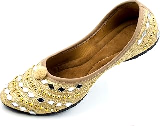 Kids's Traditional Handmade Khussa Wedding Bridal Mojari Juti Punjabi Jutti Ethnic Flats,(GF101)