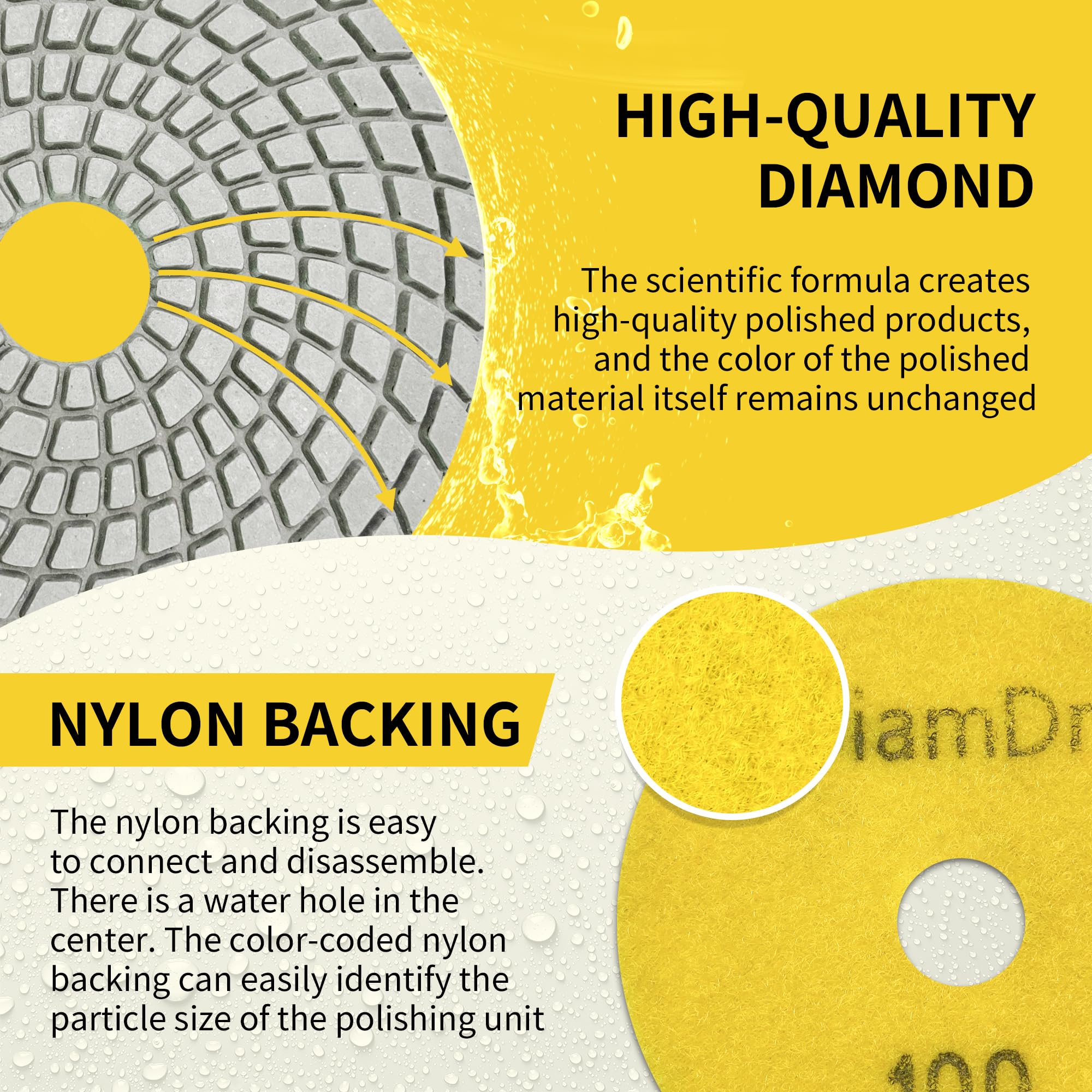 Diamond Polishing Pads Kit - Tile & Stone -6
