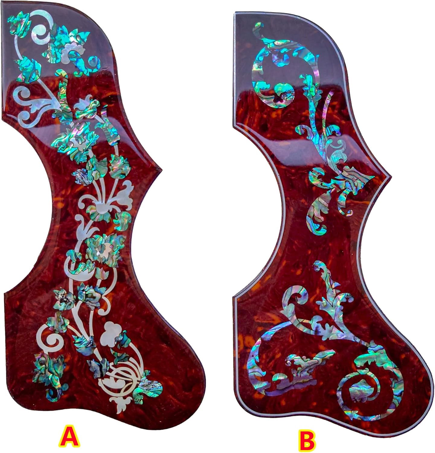 J200 SJ200 Pickguard Acoustic Guitar Pickguard Thickness 2mm for J200 SJ-200 Acoustic Guitar Acoustic Folk Guitar Pickguard Replacement Parts (B)