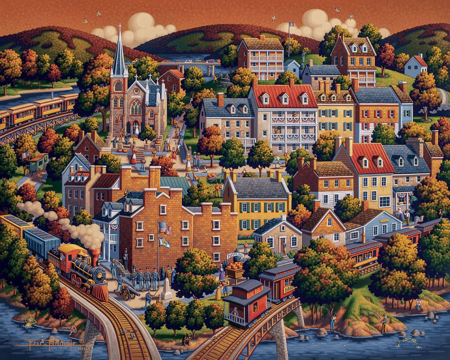 Dowdle Jigsaw Puzzle - Harper's Ferry - 500 Piece