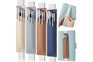 Clabby 4 Pieces Adjustable Pen Holder for Notebook