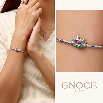 Charm Personalizzato Snoopy Abbraccia Woodstock – In Argento 925 Con Zircone Verde, Per Bracciali E Collane