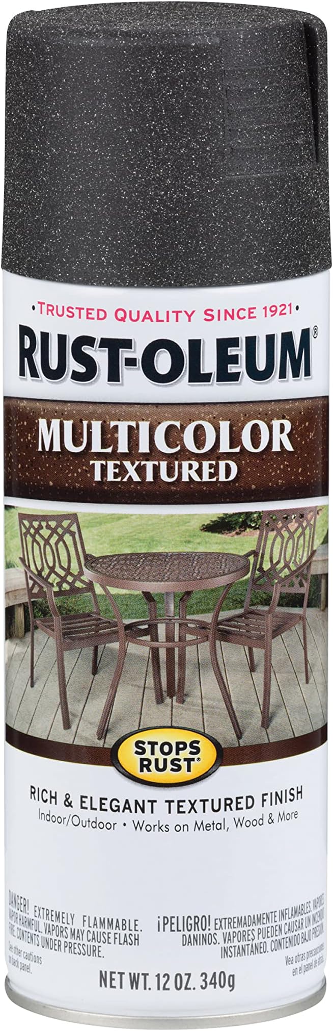 223525 Stops Rust Multi-Color Textured Spray Paint, 12 oz, Aged Iron