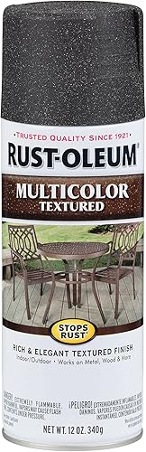 Rust-Oleum 223525 Pintura en aerosol con textura multicolor, antióxido