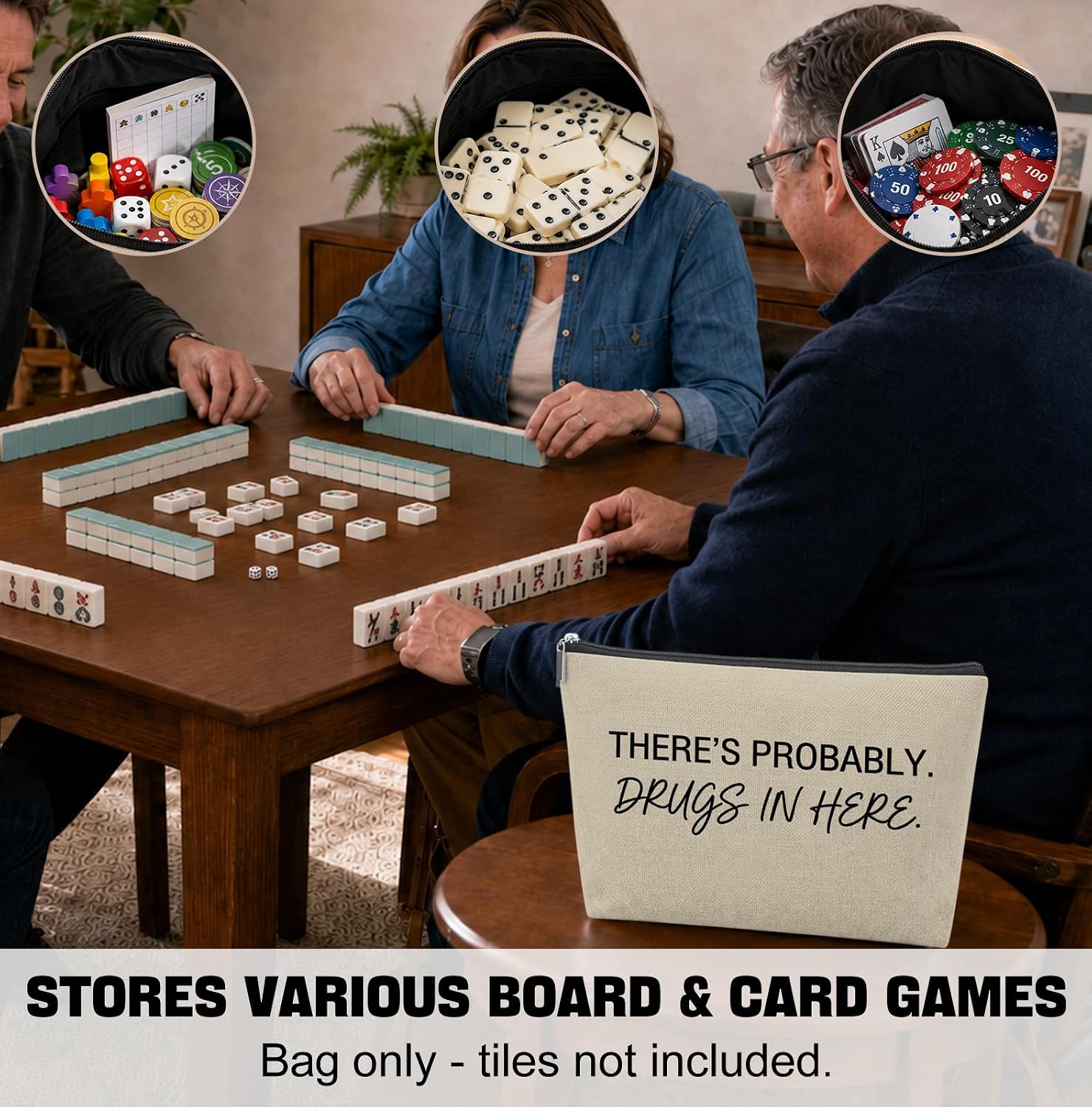 Funny Mahjong Tile Bag Empty image 4