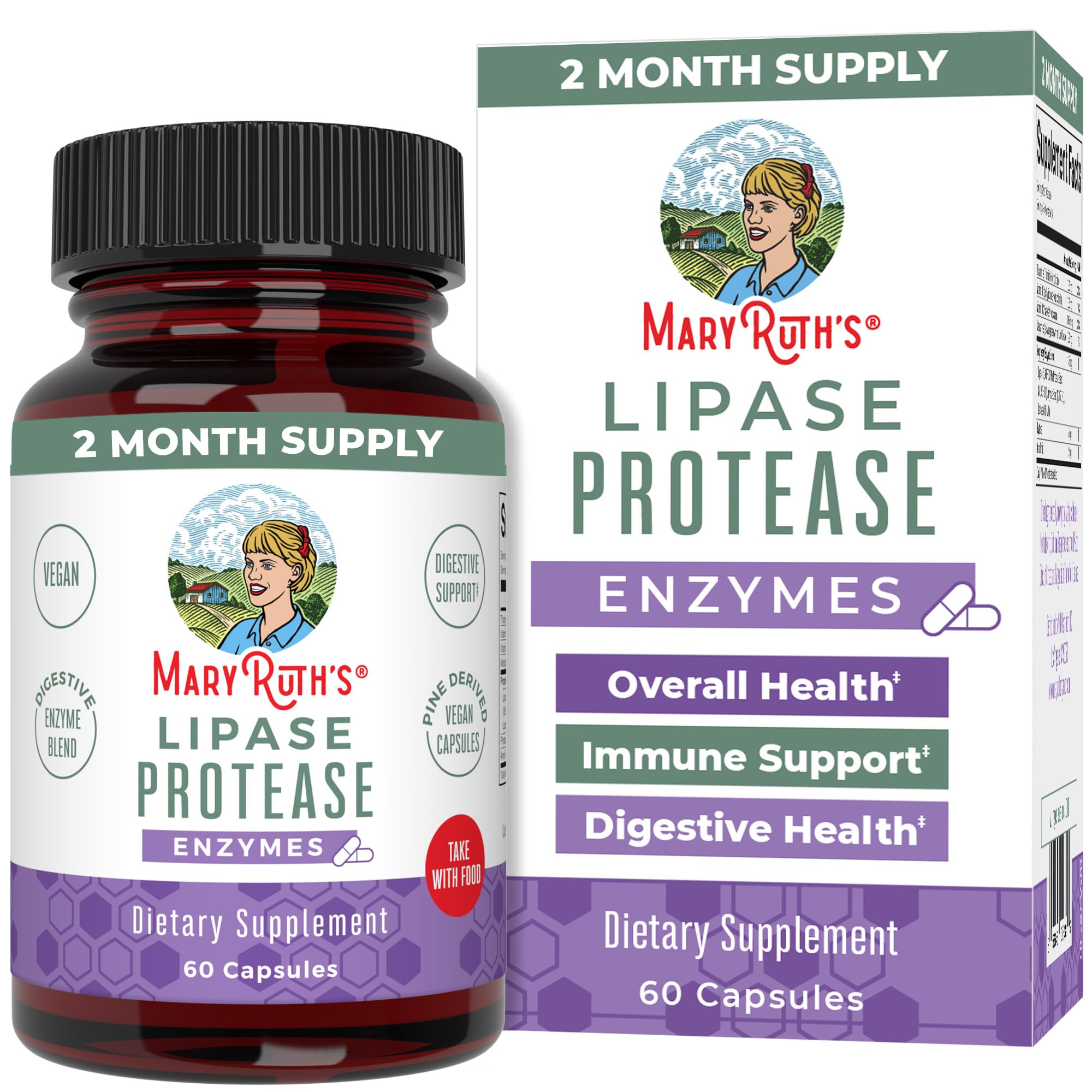 Buy Lipase Enzymes for Liver Detox & Digestion by MaryRuth's