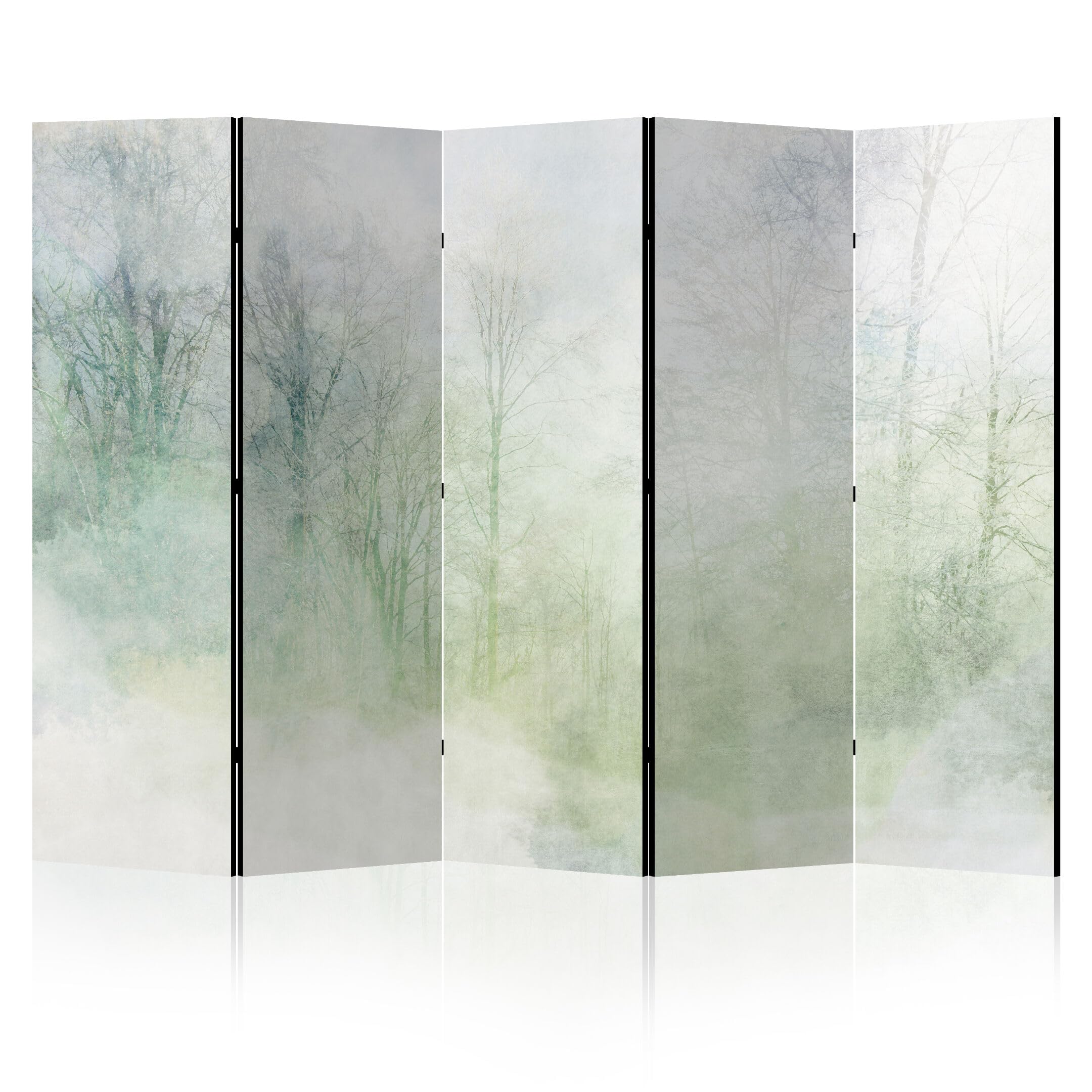 Paravent Intérieur 5 Panneaux Recto - Verso Pliable - Separateur de Pieces - Cloison de Separation de Chambre pour Chambre à Coucher, Salle de séjour - 225x172 cm