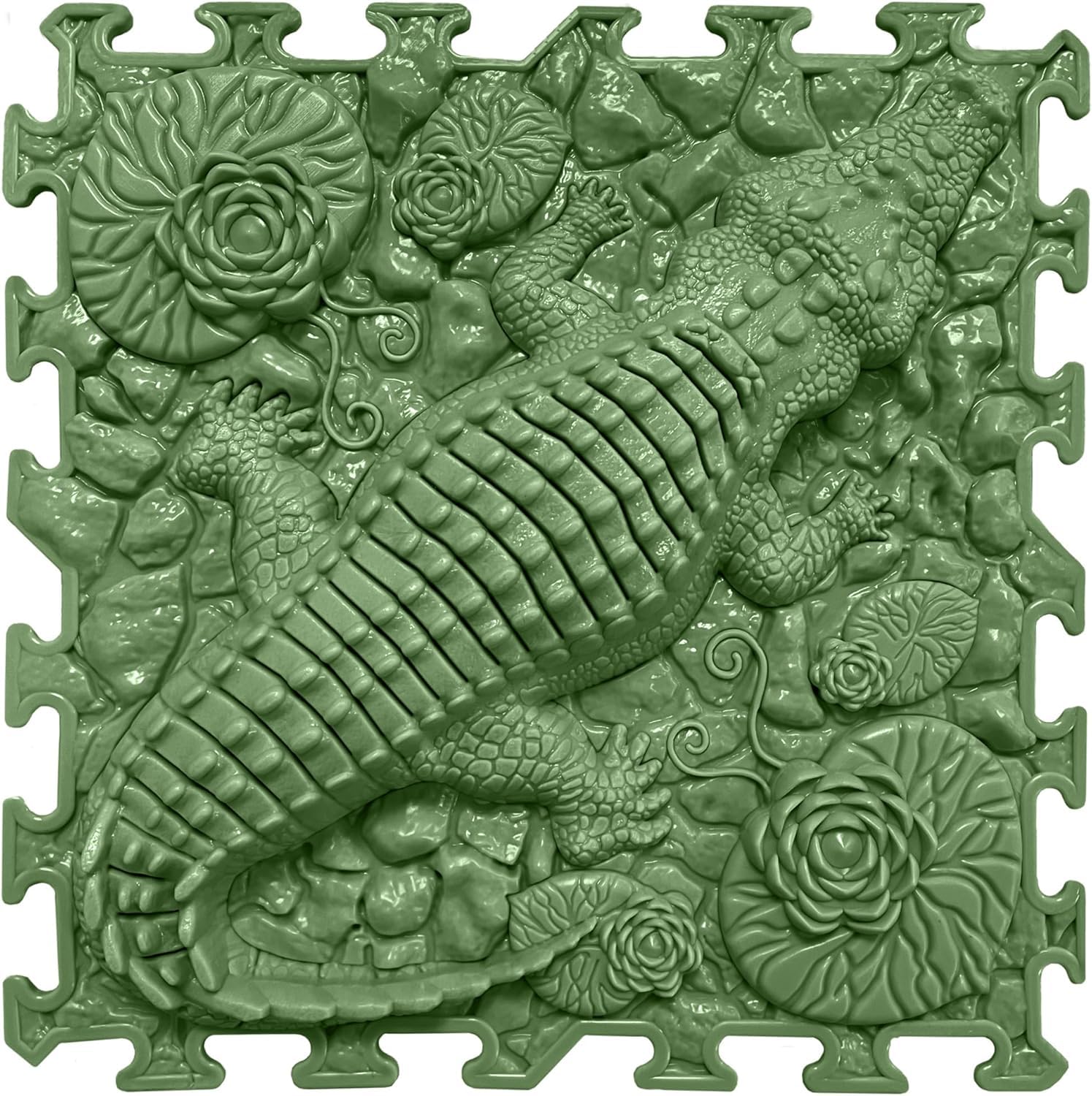 Tappeto Puzzle Sensoriale da Massaggio, 16 Pezzi (Joyful Land)