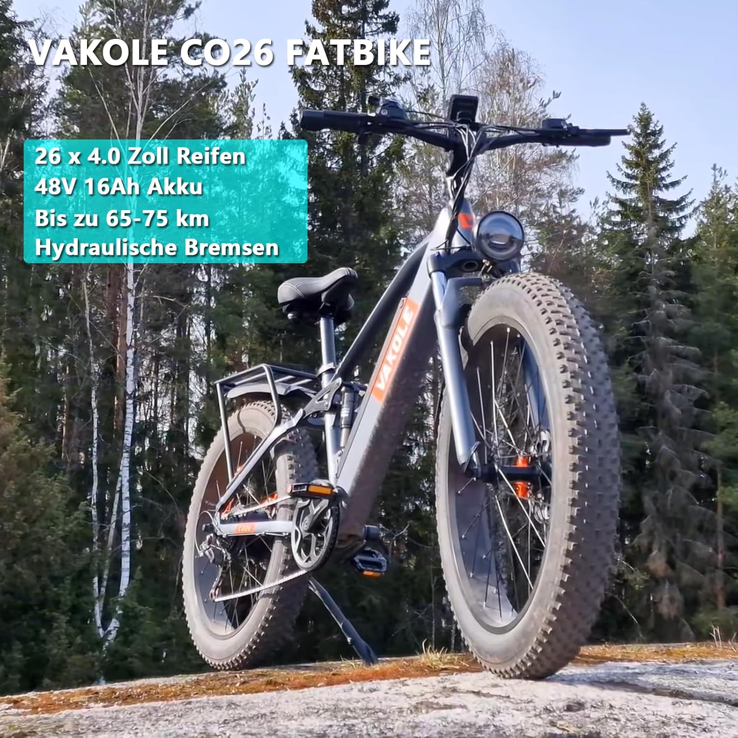 VAKOLE CO26 Fatbike features