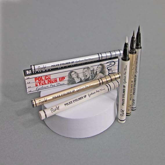 RUDE Cosmetics Police Eyeliner Up - Big House Eyeliner Pen - Women 0.017 oz (Pack of 2)