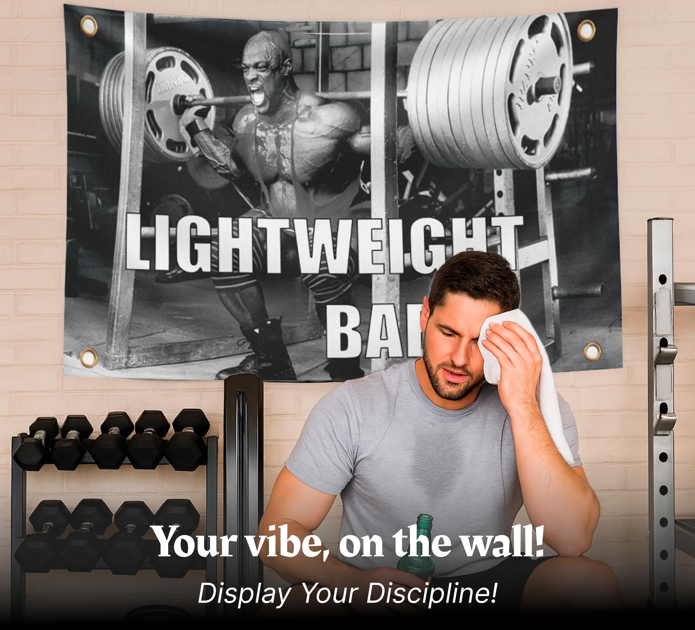 "Good" Motivational Gym Flag Banner - 3x5 Feet, Durable Polyester With Grommets For Wall Decor - View #11