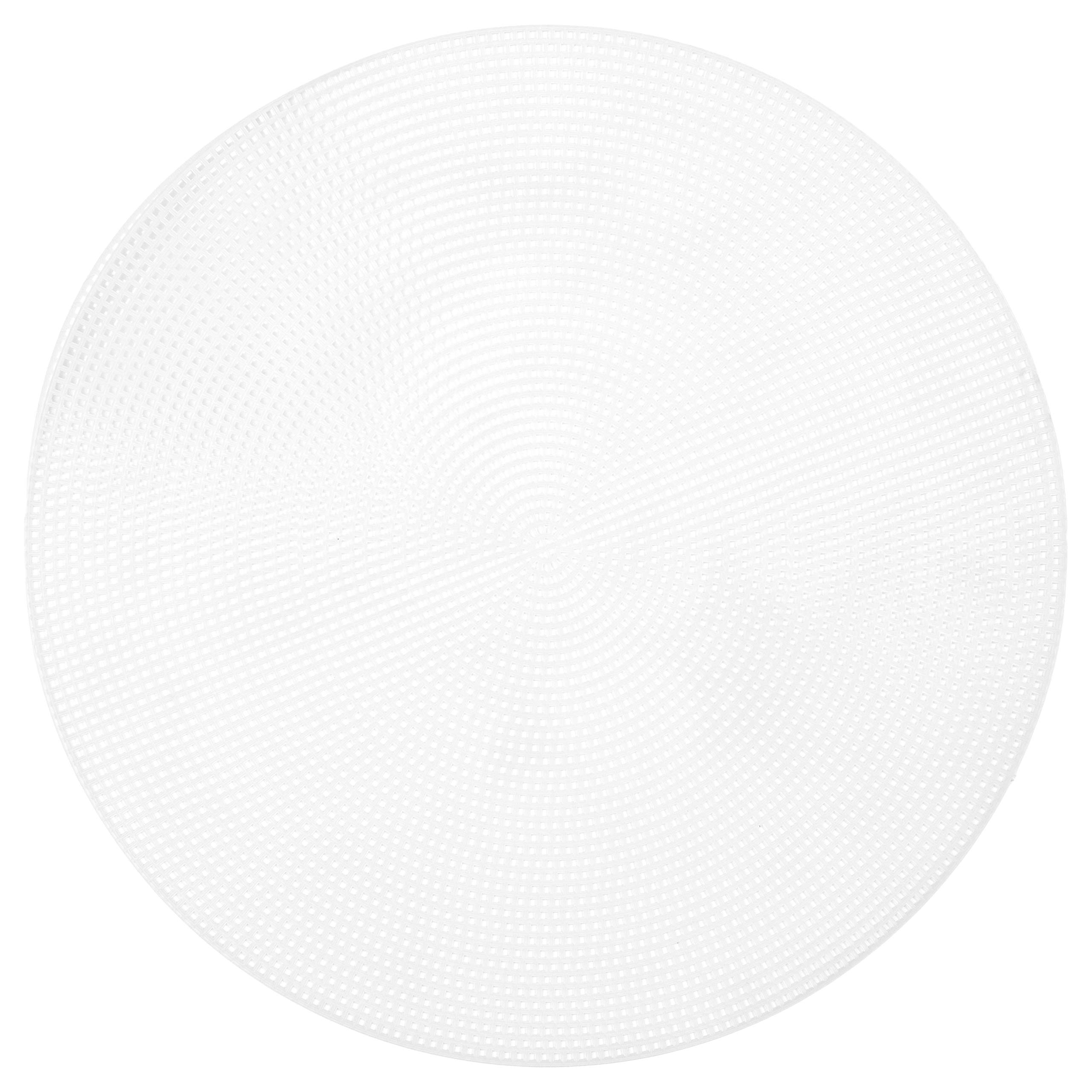 Cousin Clear 7 Count Plastic Stitching Canvas, 12" Round